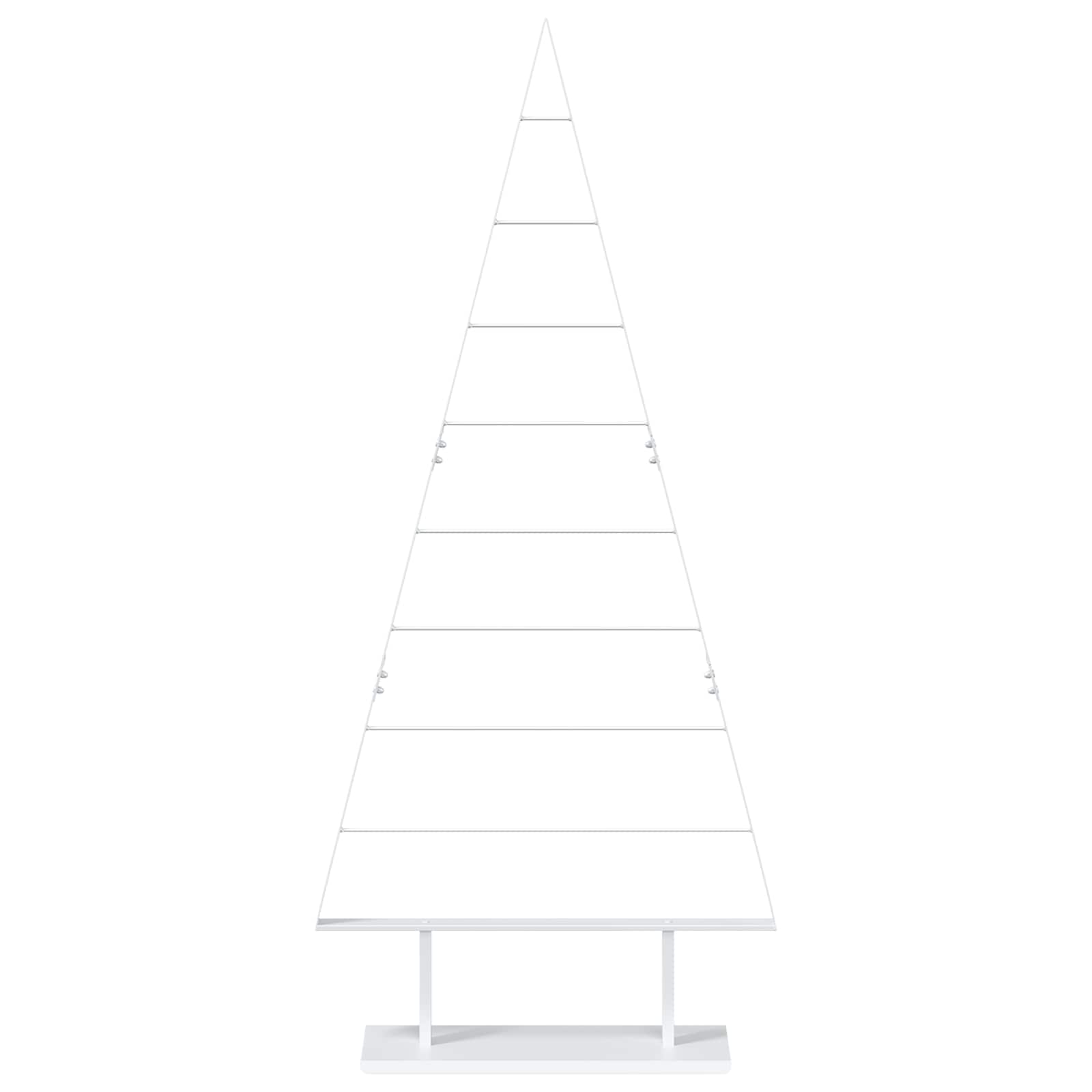 Albero di Natale in metallo KUOPIO 180 cm Acciaio Bianco