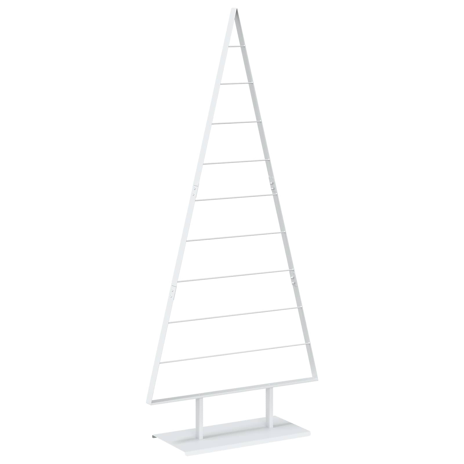 Albero di Natale in metallo KUOPIO 210 cm Acciaio Bianco