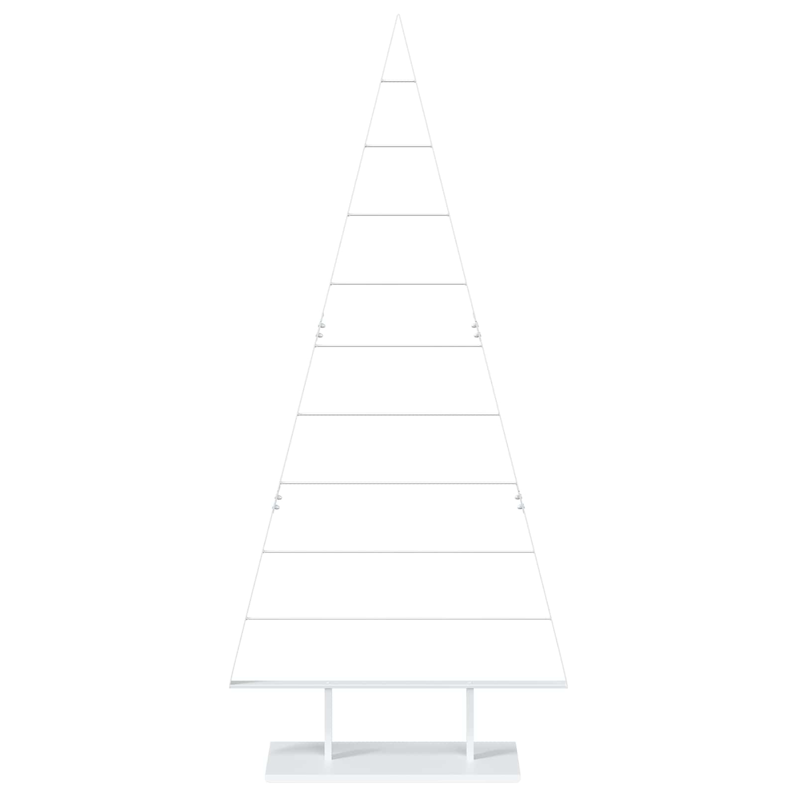 Albero di Natale in metallo KUOPIO 210 cm Acciaio Bianco