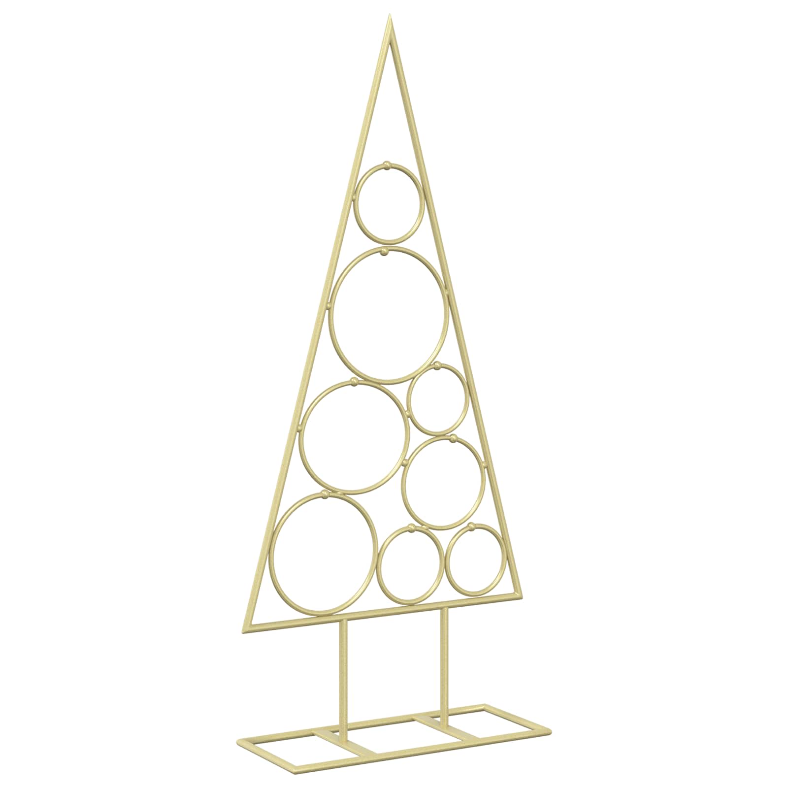 Albero di Natale in Metallo con Supporto Circolare KUOPIO 60 cm