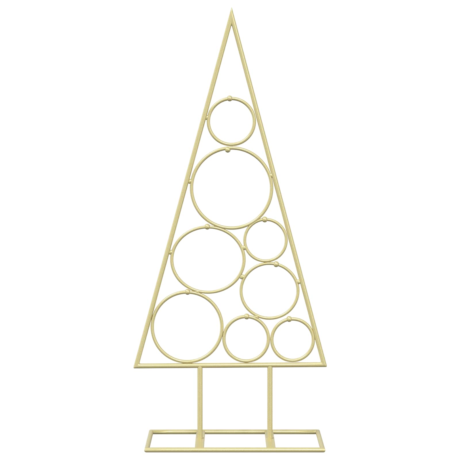Albero di Natale in Metallo con Supporto Circolare KUOPIO 60 cm