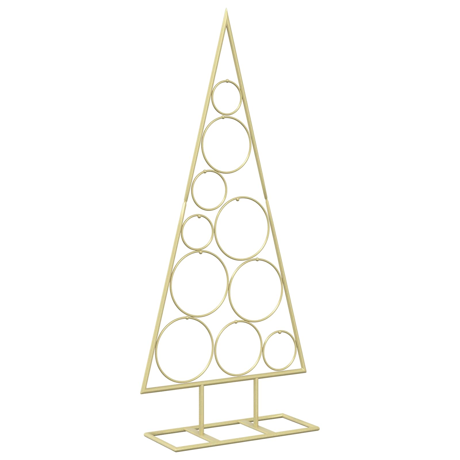 Albero di Natale in Metallo con Supporto Circolare KUOPIO 90 cm
