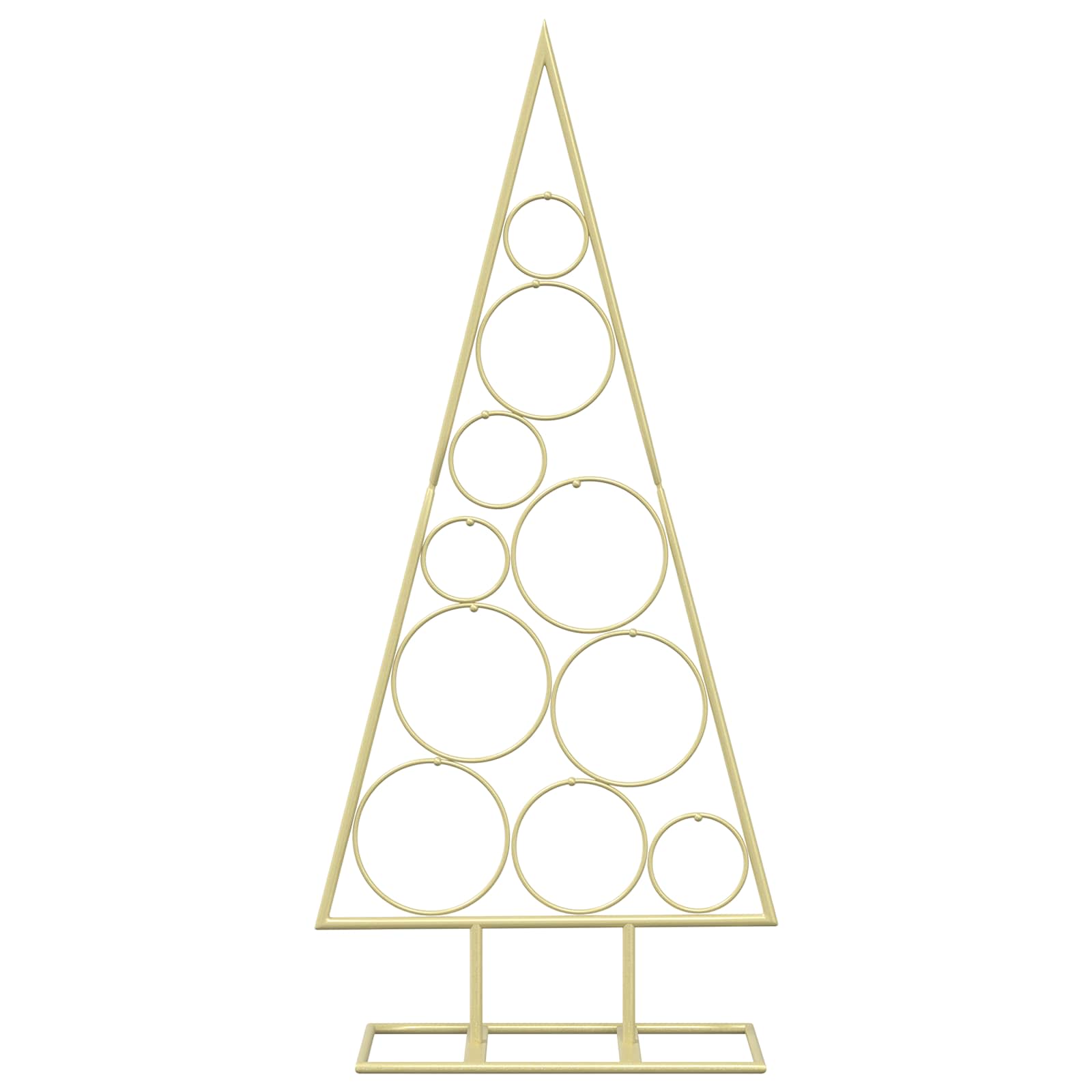 Albero di Natale in Metallo con Supporto Circolare KUOPIO 90 cm