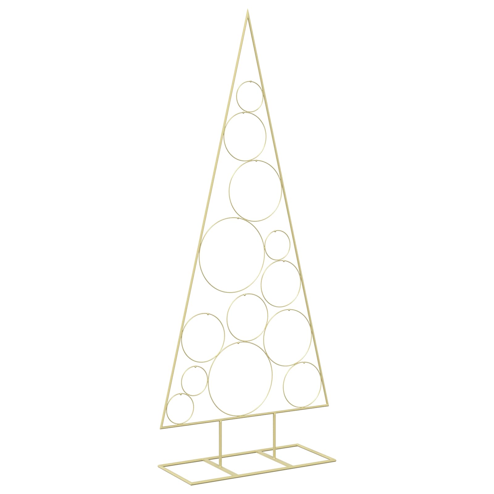 Albero di Natale in Metallo con Supporto Circolare KUOPIO