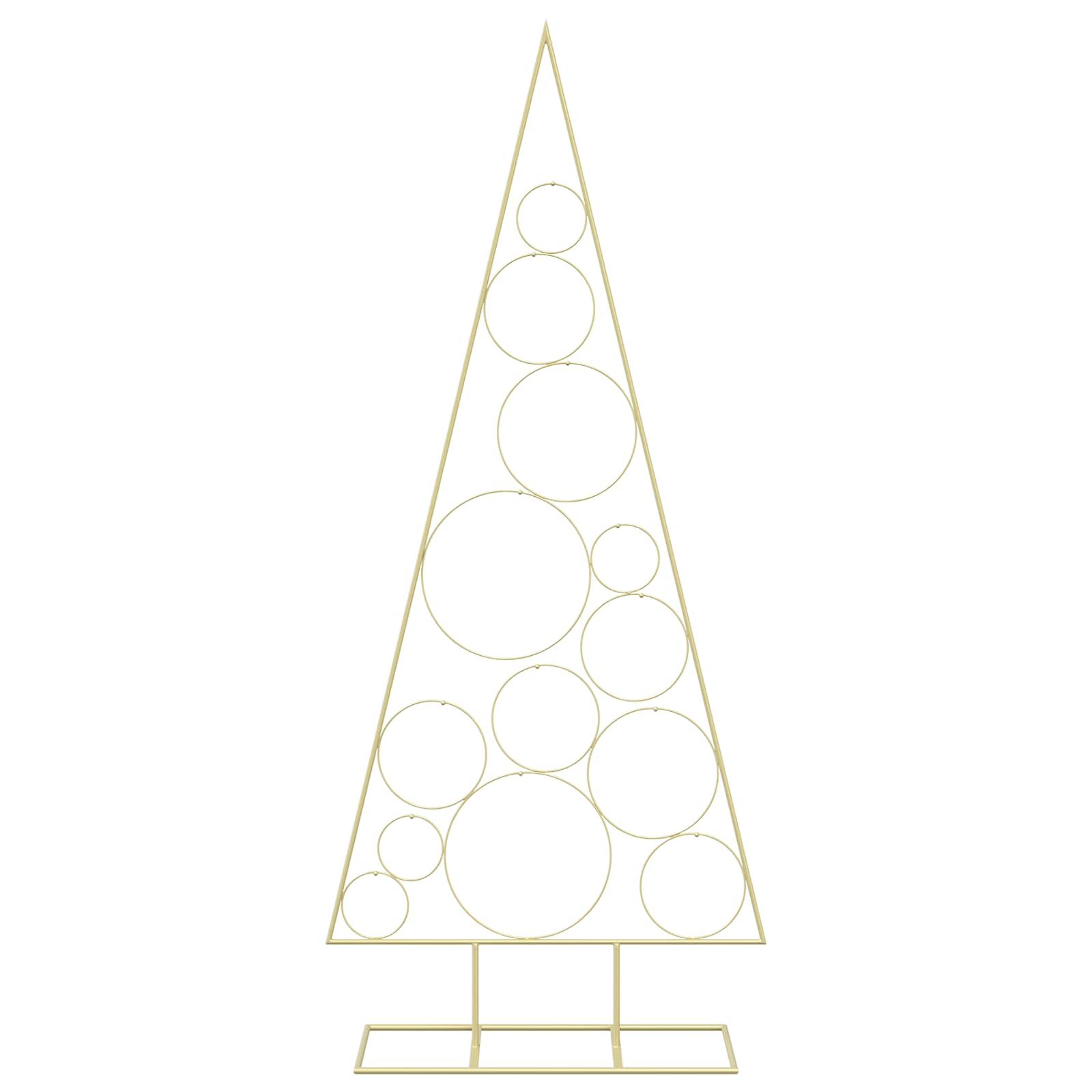 Albero di Natale in Metallo con Supporto Circolare KUOPIO