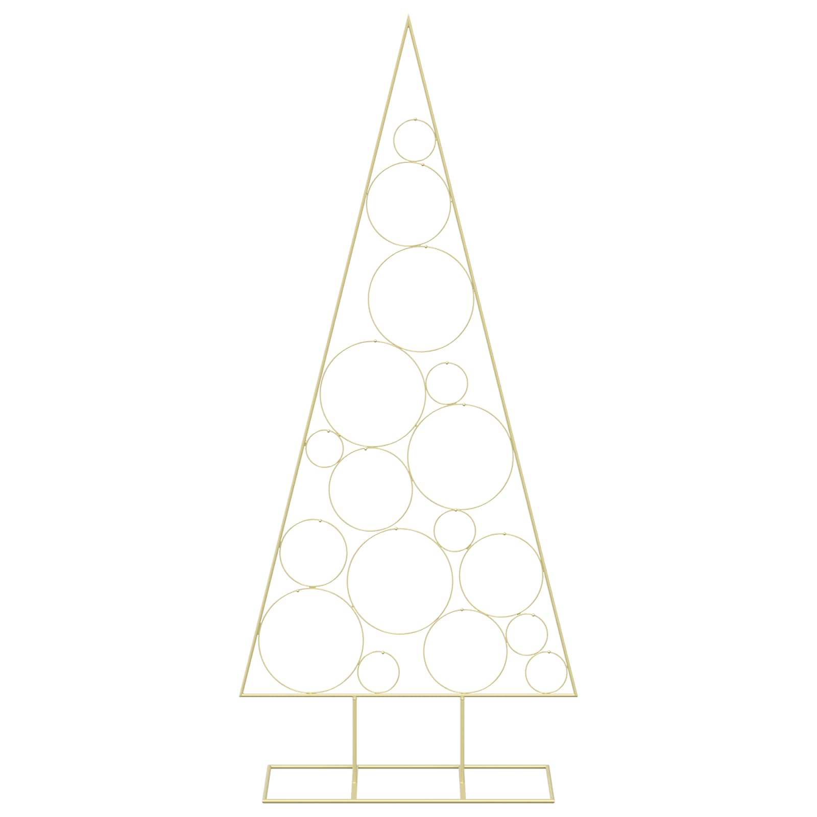 Albero di Natale in Metallo con Supporto Circolare KUOPIO