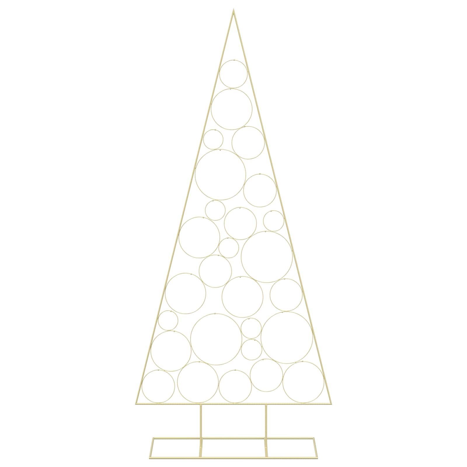 Albero di Natale in Metallo con Supporto Circolare KUOPIO