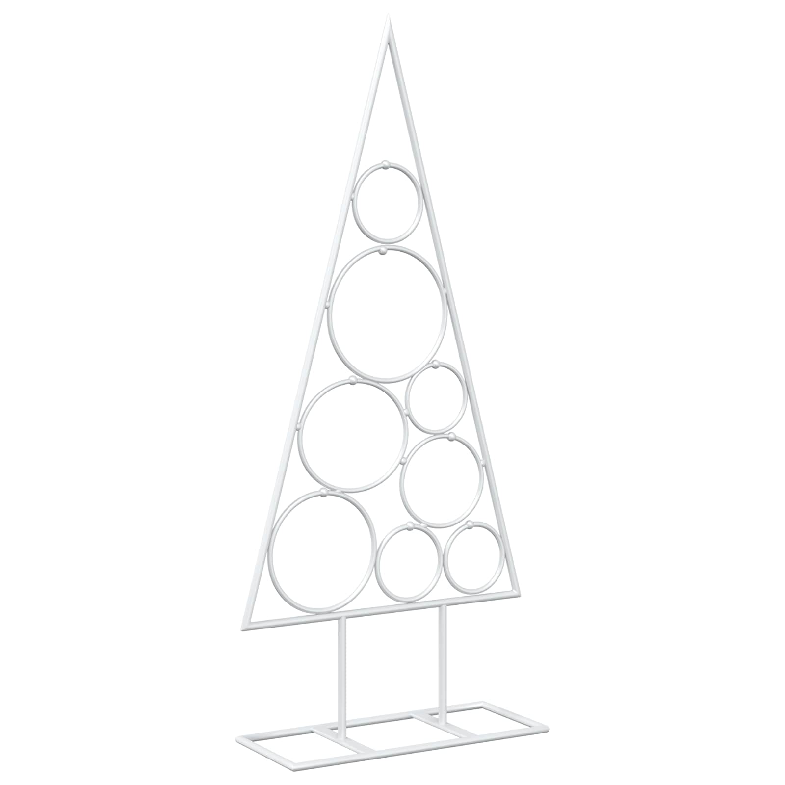 Albero di Natale in Metallo con Supporto Circolare KUOPIO 60 cm
