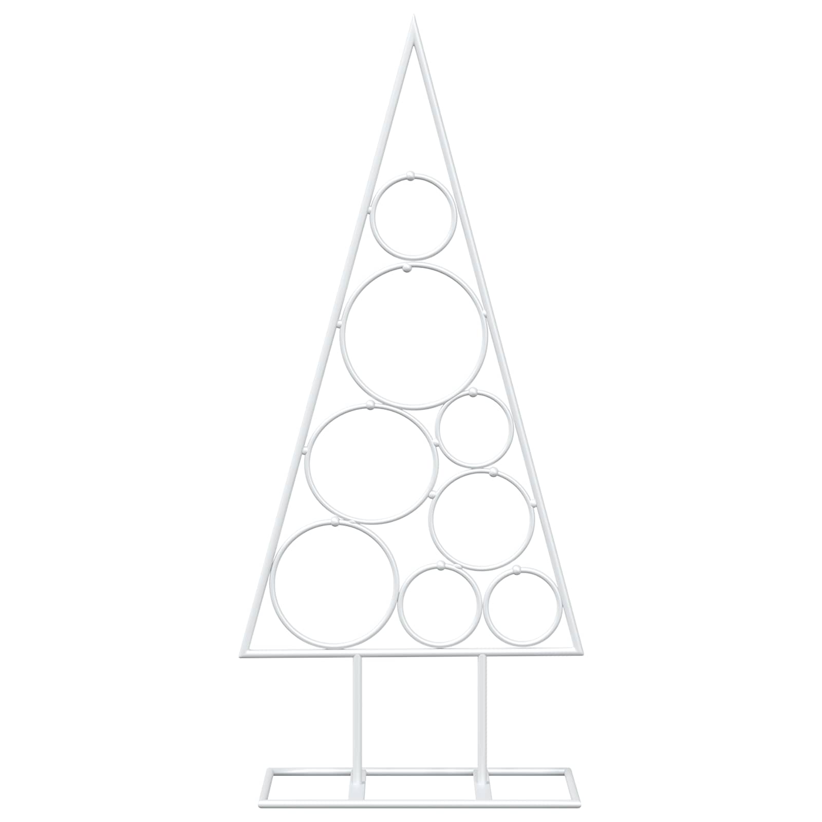 Albero di Natale in Metallo con Supporto Circolare KUOPIO 60 cm