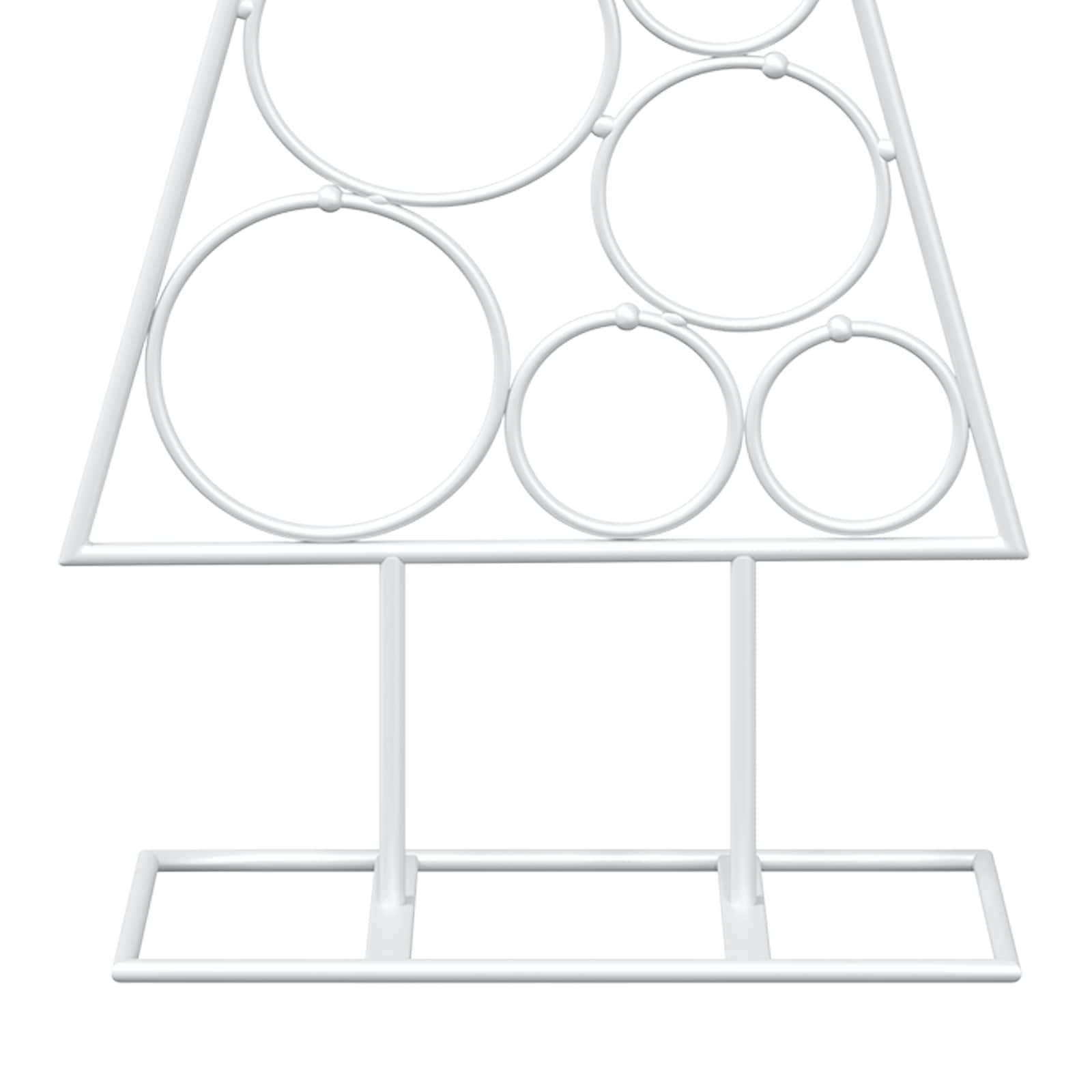 Albero di Natale in Metallo con Supporto Circolare KUOPIO 60 cm