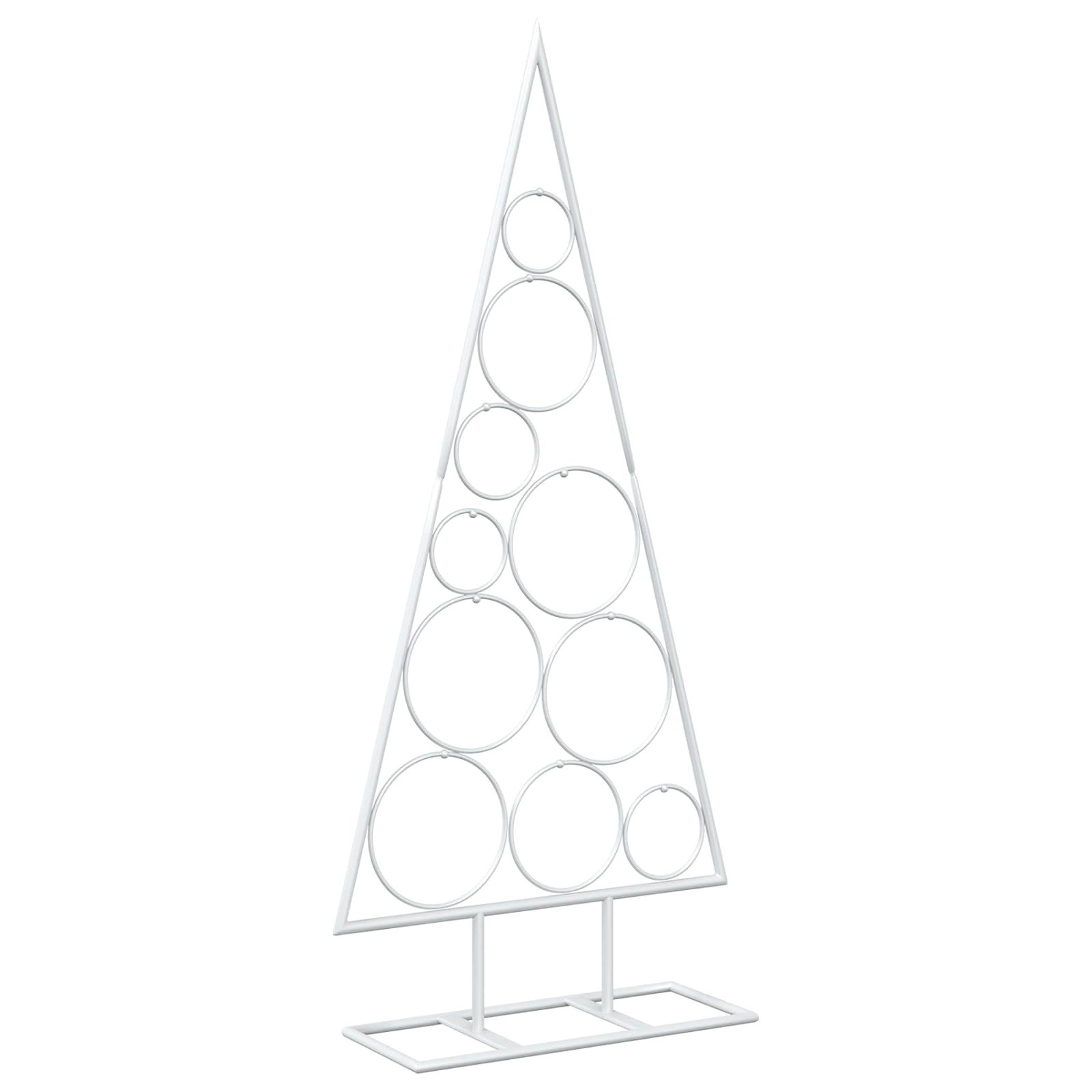 Albero di Natale in Metallo con Supporto Circolare KUOPIO 90 cm
