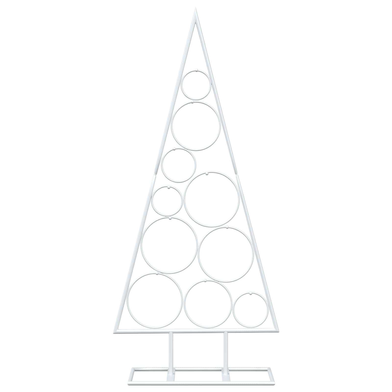 Albero di Natale in Metallo con Supporto Circolare KUOPIO 90 cm