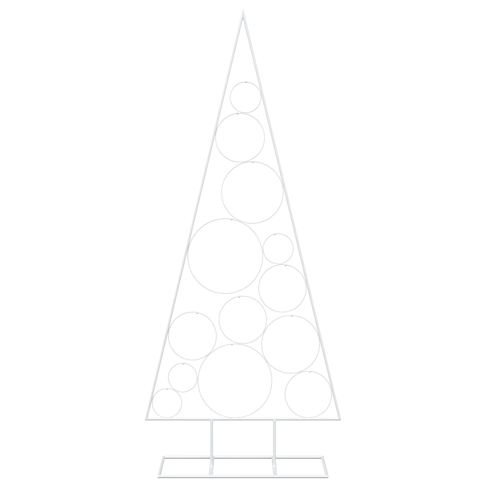 Albero di Natale in Metallo con Supporto Circolare KUOPIO