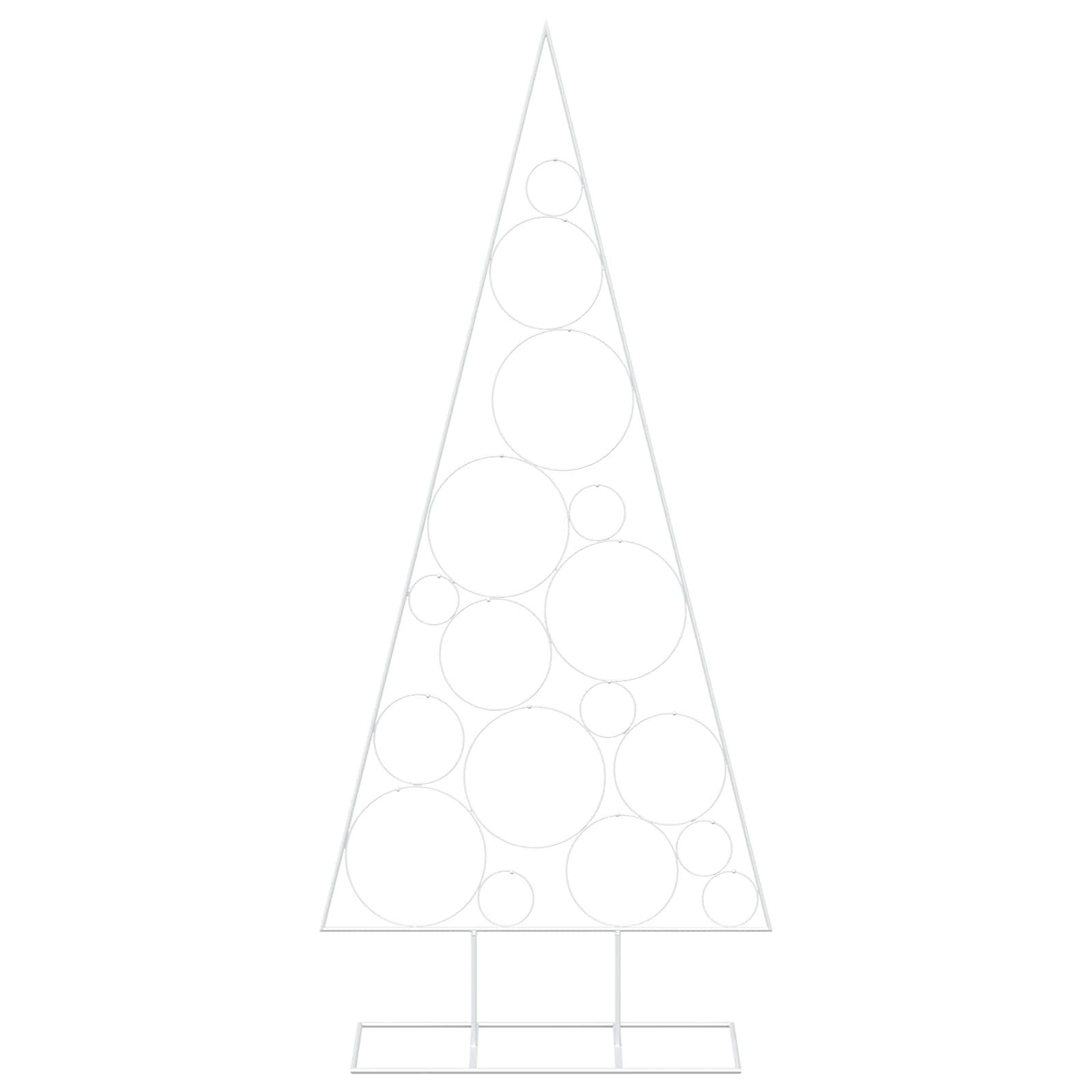 Albero di Natale in Metallo con Supporto Circolare KUOPIO