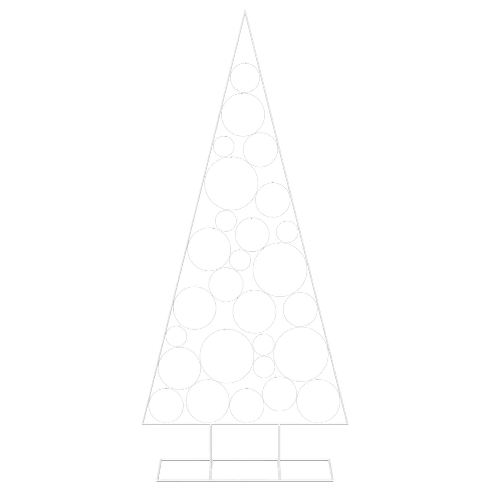 Albero di Natale in Metallo con Supporto Circolare KUOPIO