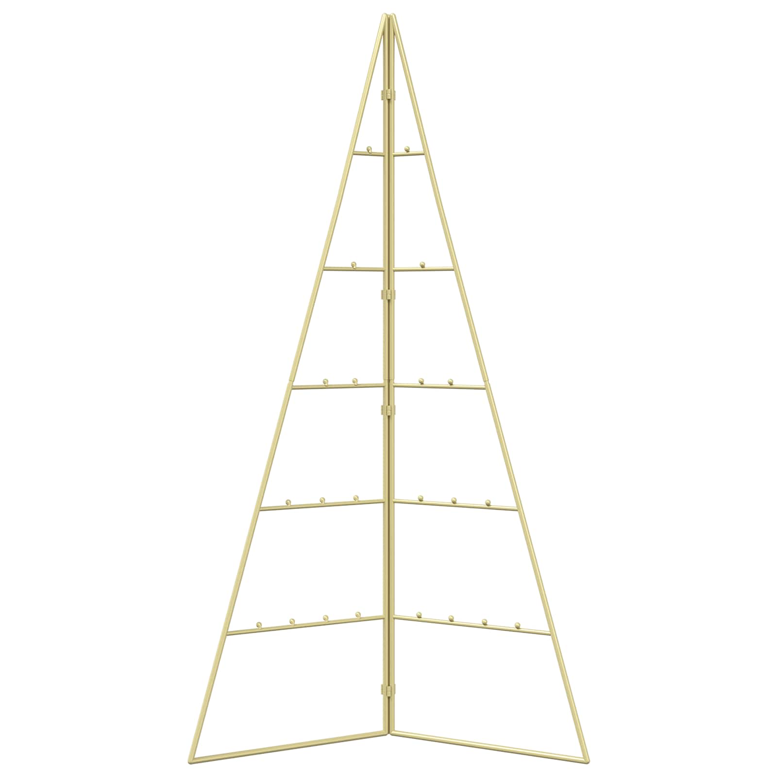 Albero di Natale in metallo KUOPIO 100 cm Acciaio Oro