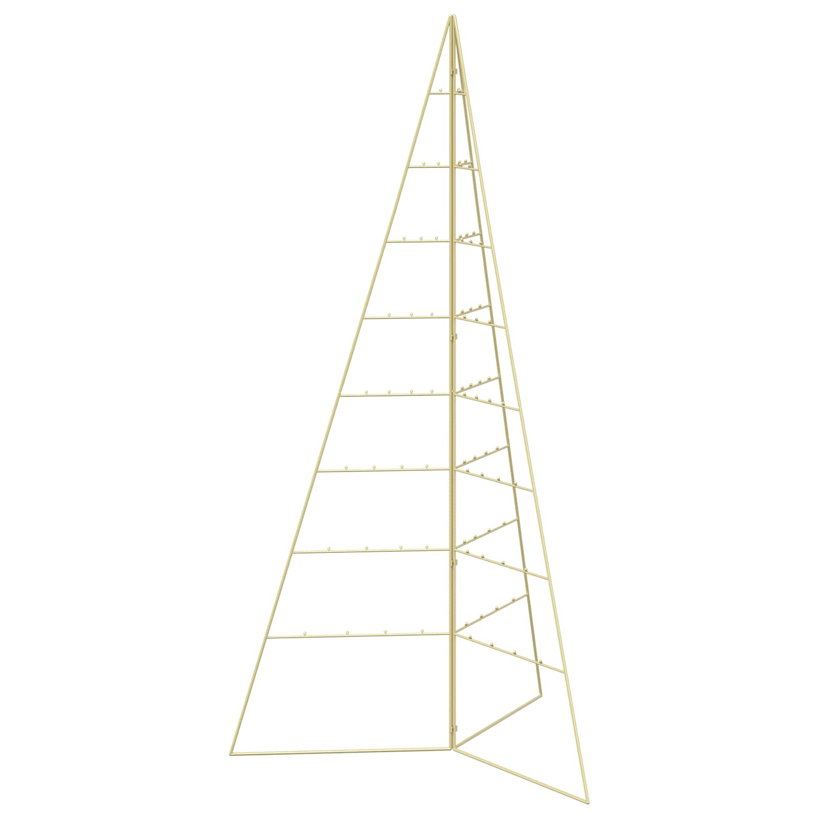 Albero di Natale in metallo KUOPIO 180 cm Acciaio Oro