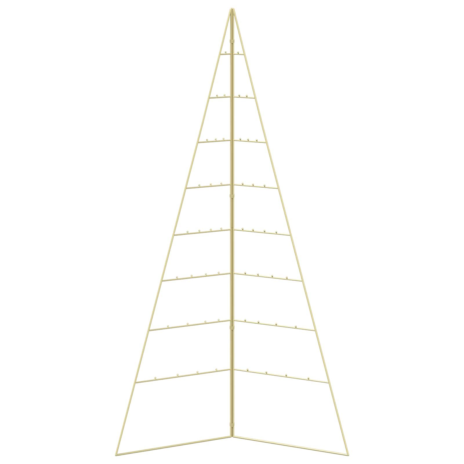Albero di Natale in metallo KUOPIO 180 cm Acciaio Oro