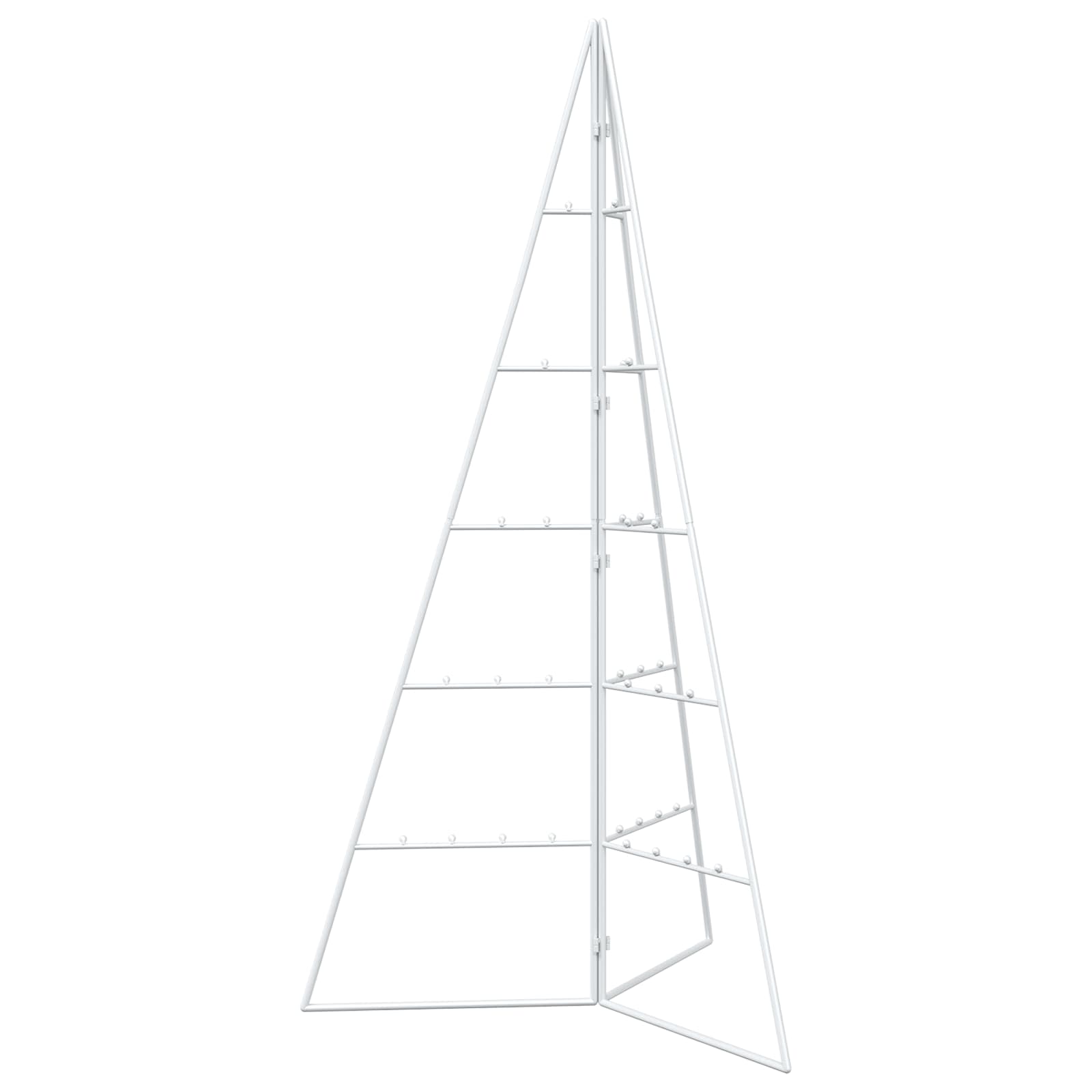 Albero di Natale in metallo KUOPIO 100 cm Acciaio Bianco
