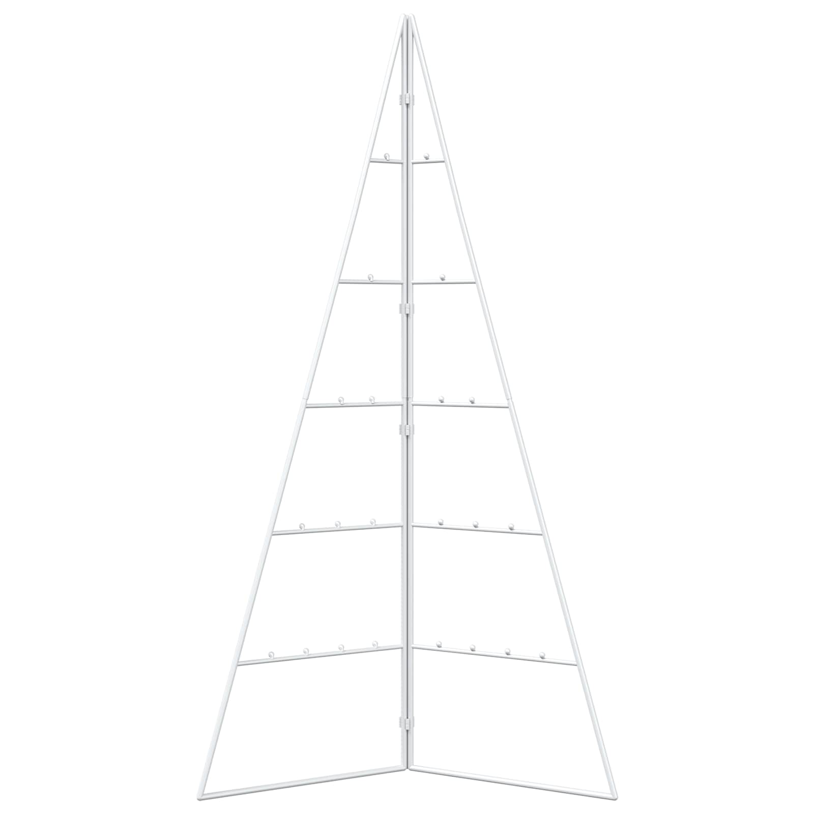 Albero di Natale in metallo KUOPIO 100 cm Acciaio Bianco