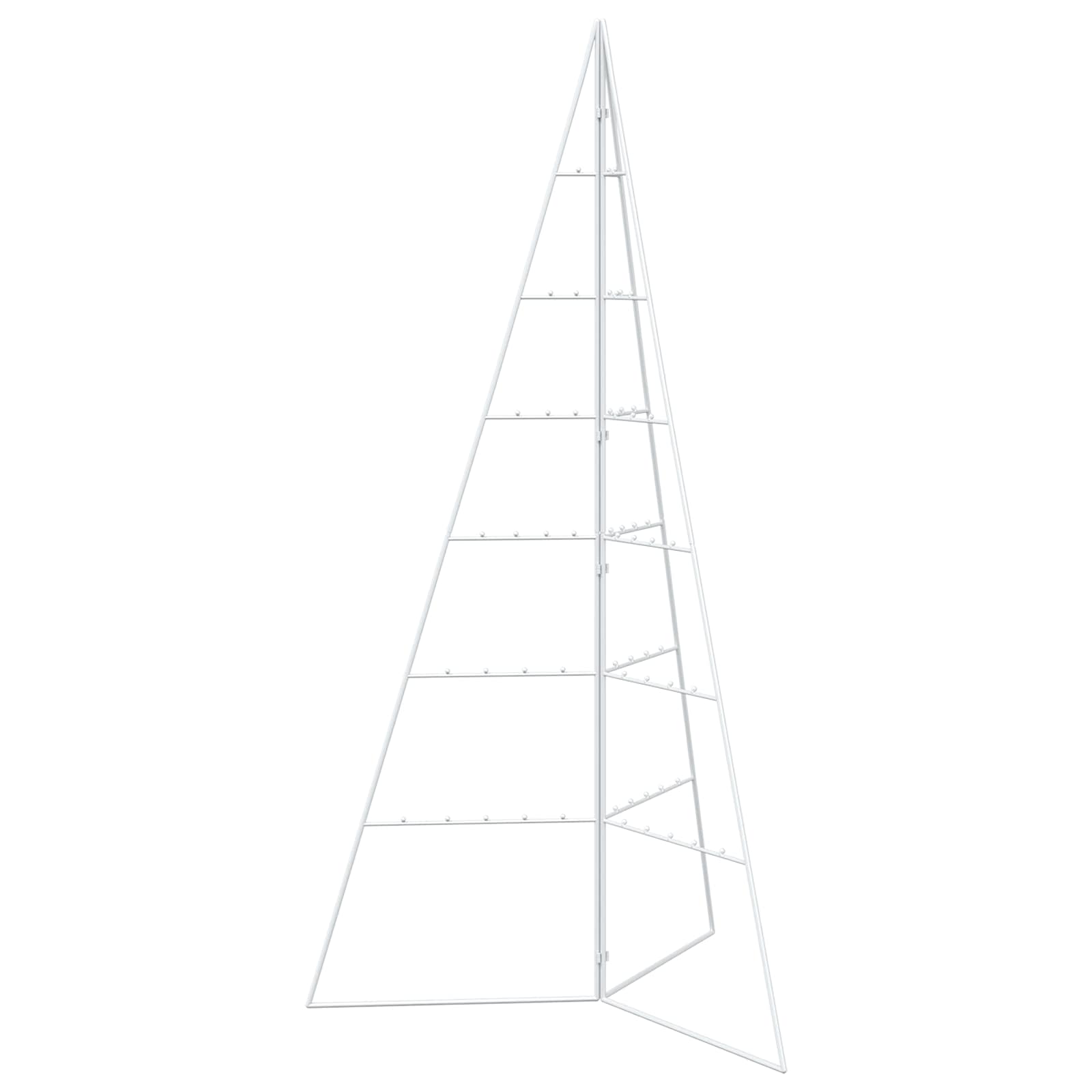 Albero di Natale in metallo KUOPIO 140 cm Acciaio Bianco