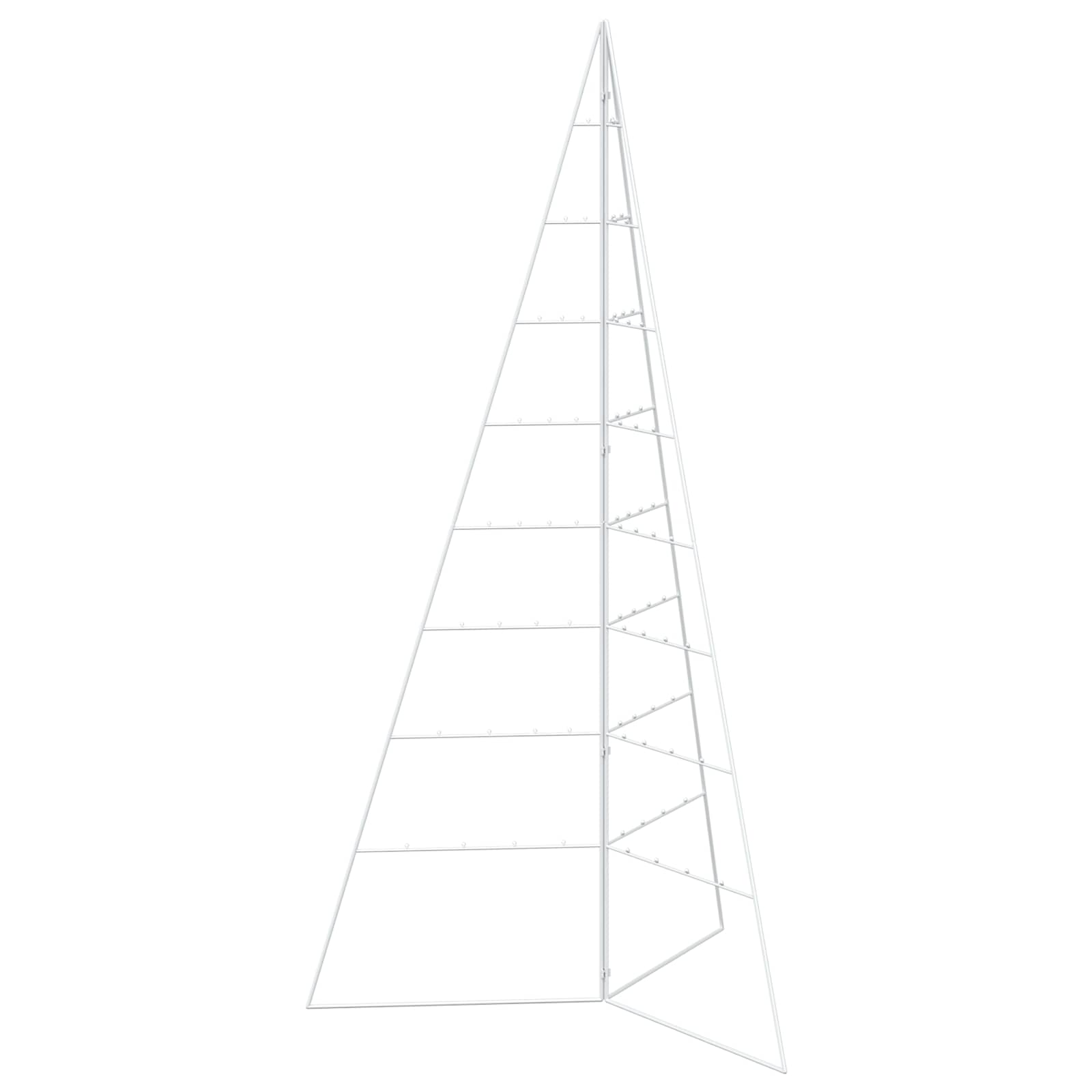 Albero di Natale in metallo KUOPIO 180 cm Acciaio Bianco