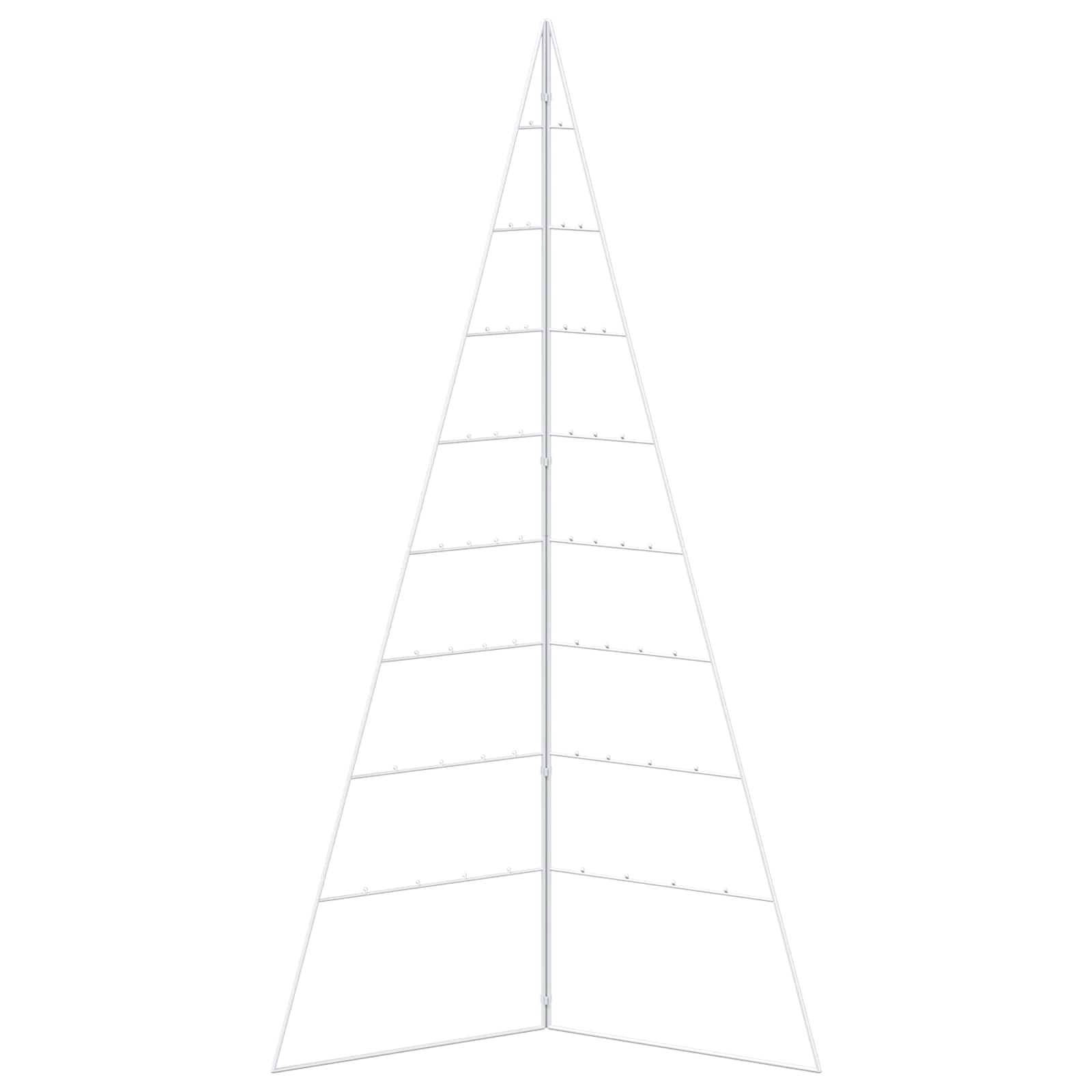 Albero di Natale in metallo KUOPIO 180 cm Acciaio Bianco