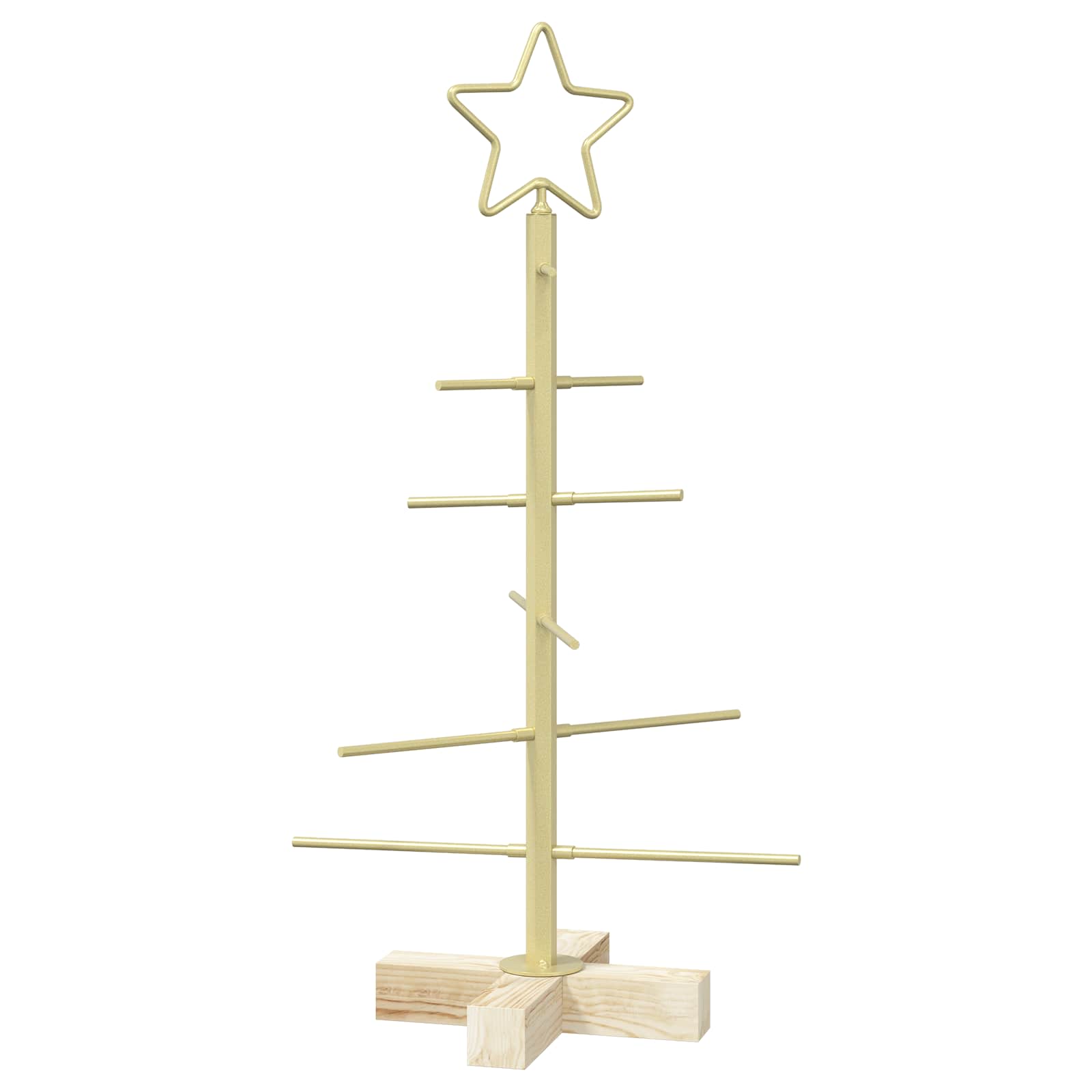 Albero di Natale in metallo con supporto KUOPIO 60 cm Acciaio