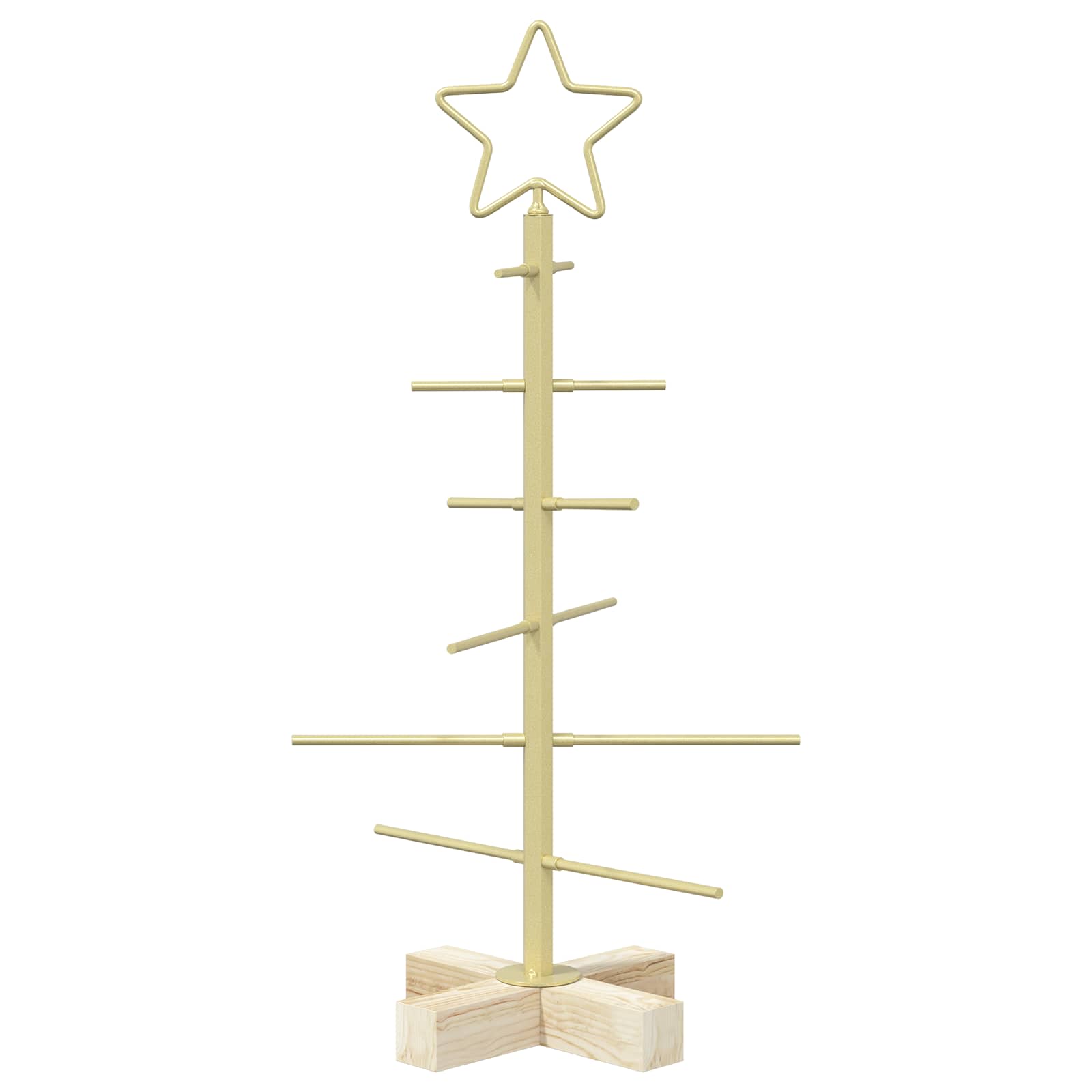 Albero di Natale in metallo con supporto KUOPIO 60 cm Acciaio