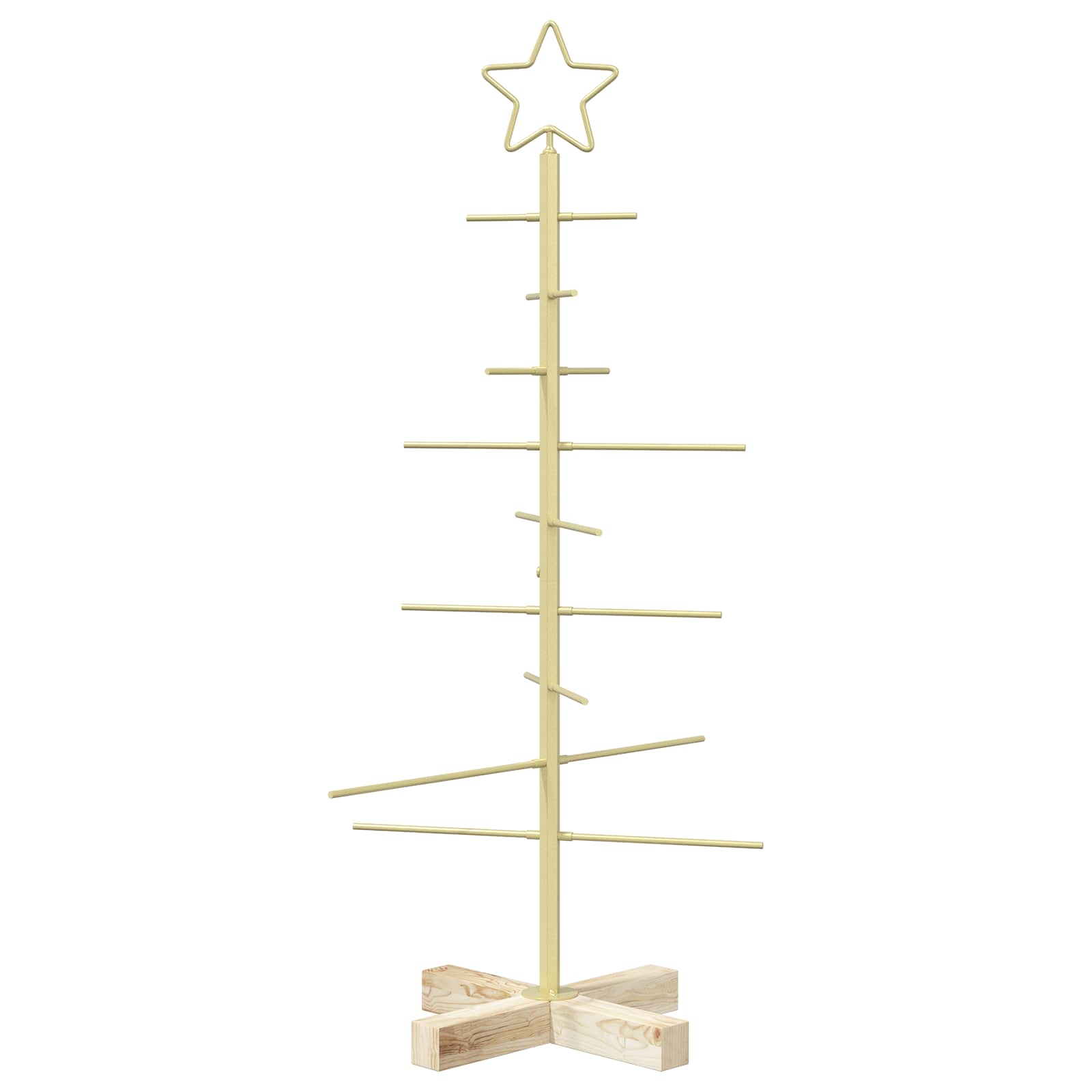 Albero di Natale in metallo con supporto KUOPIO 90 cm Acciaio
