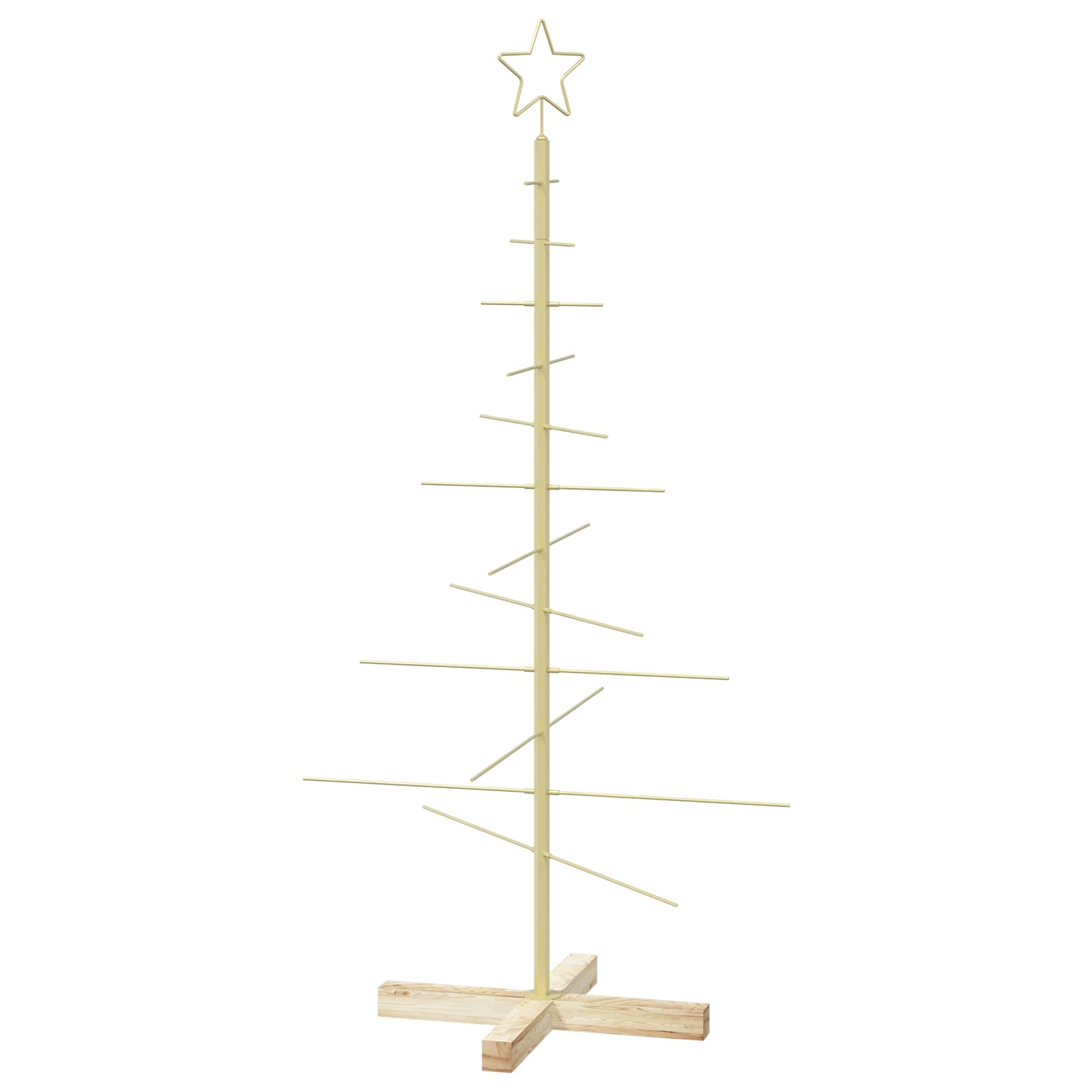 Albero di Natale in metallo con supporto KUOPIO 120 cm Acciaio