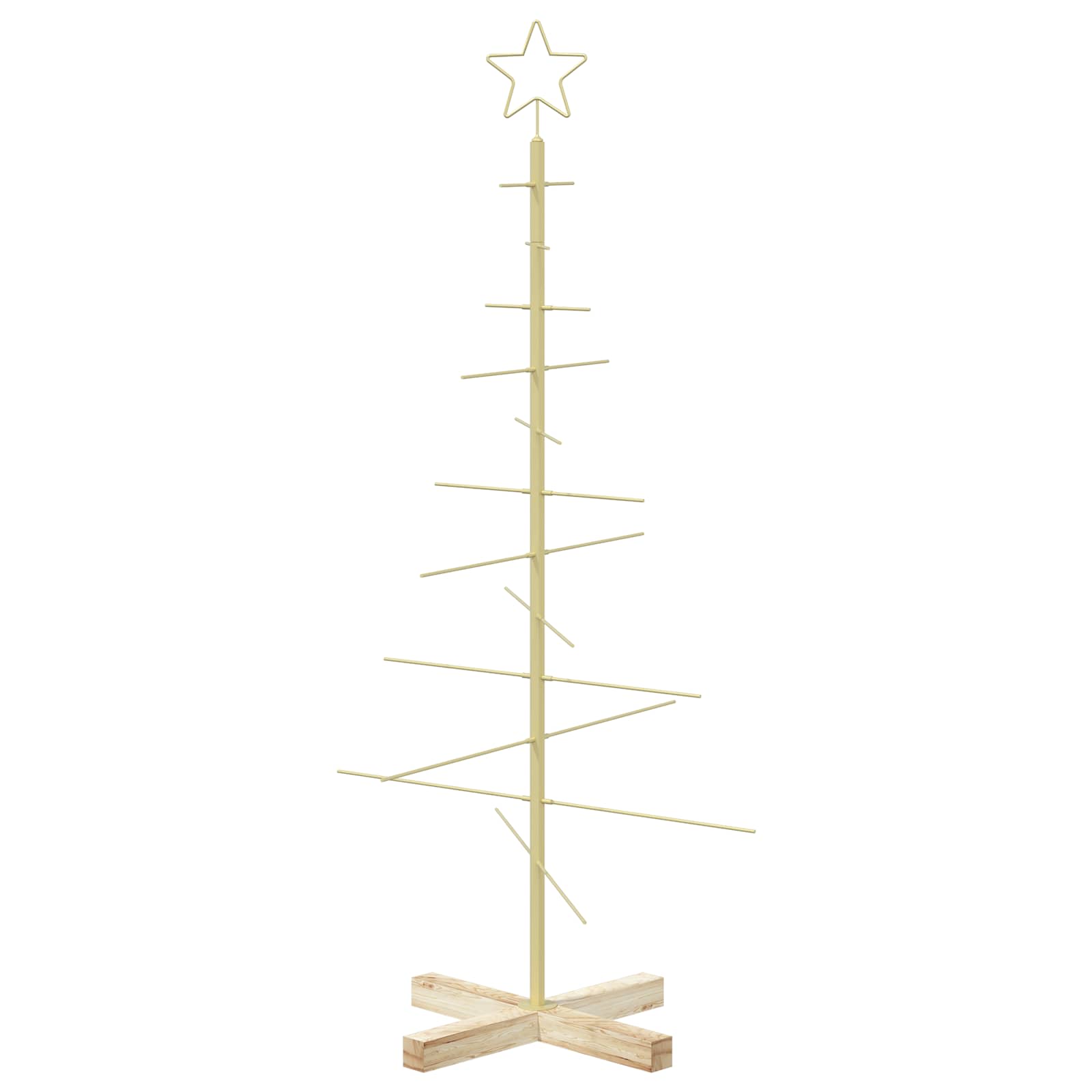 Albero di Natale in metallo con supporto KUOPIO 120 cm Acciaio