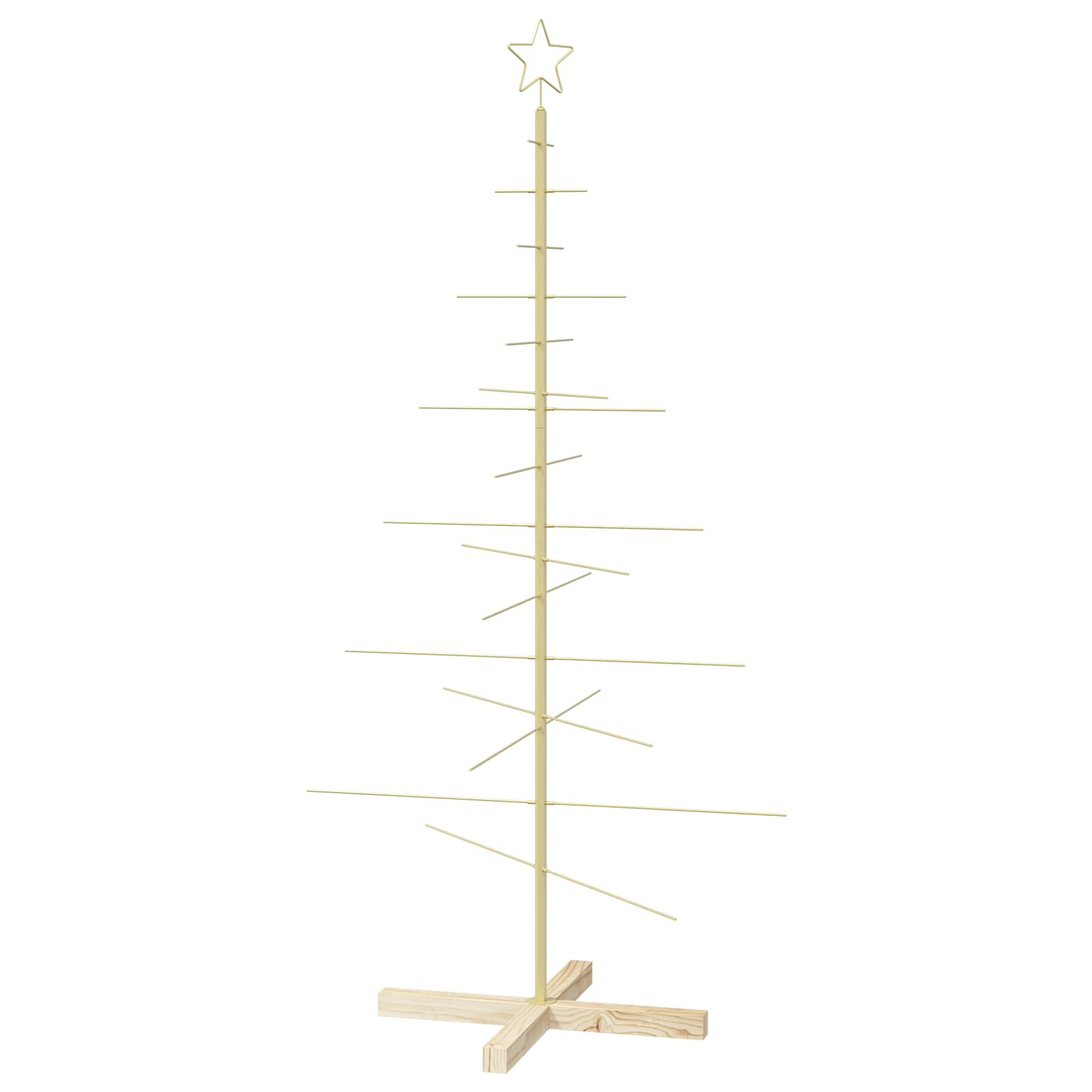 Albero di Natale in metallo con supporto KUOPIO 150 cm Acciaio