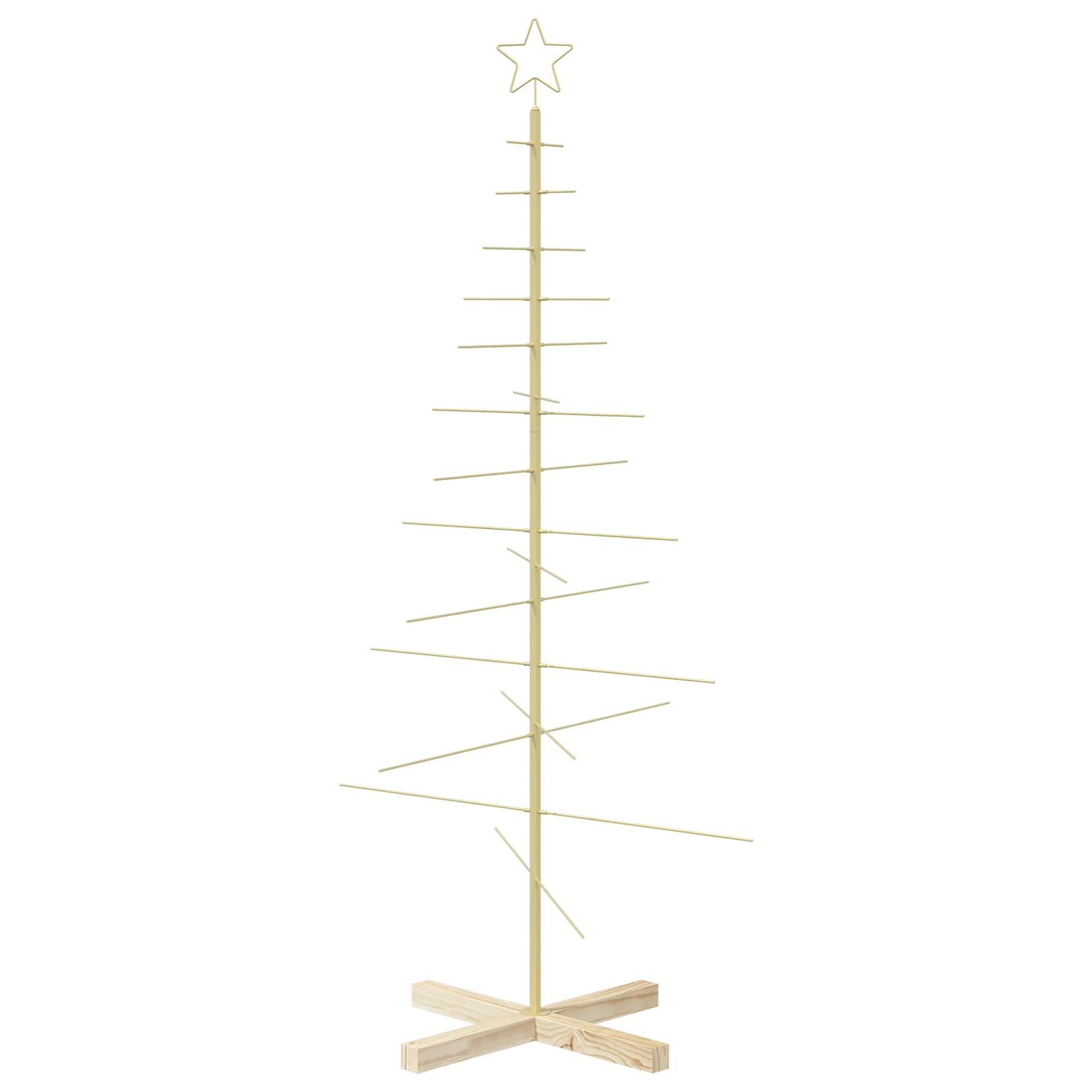 Albero di Natale in metallo con supporto KUOPIO 150 cm Acciaio