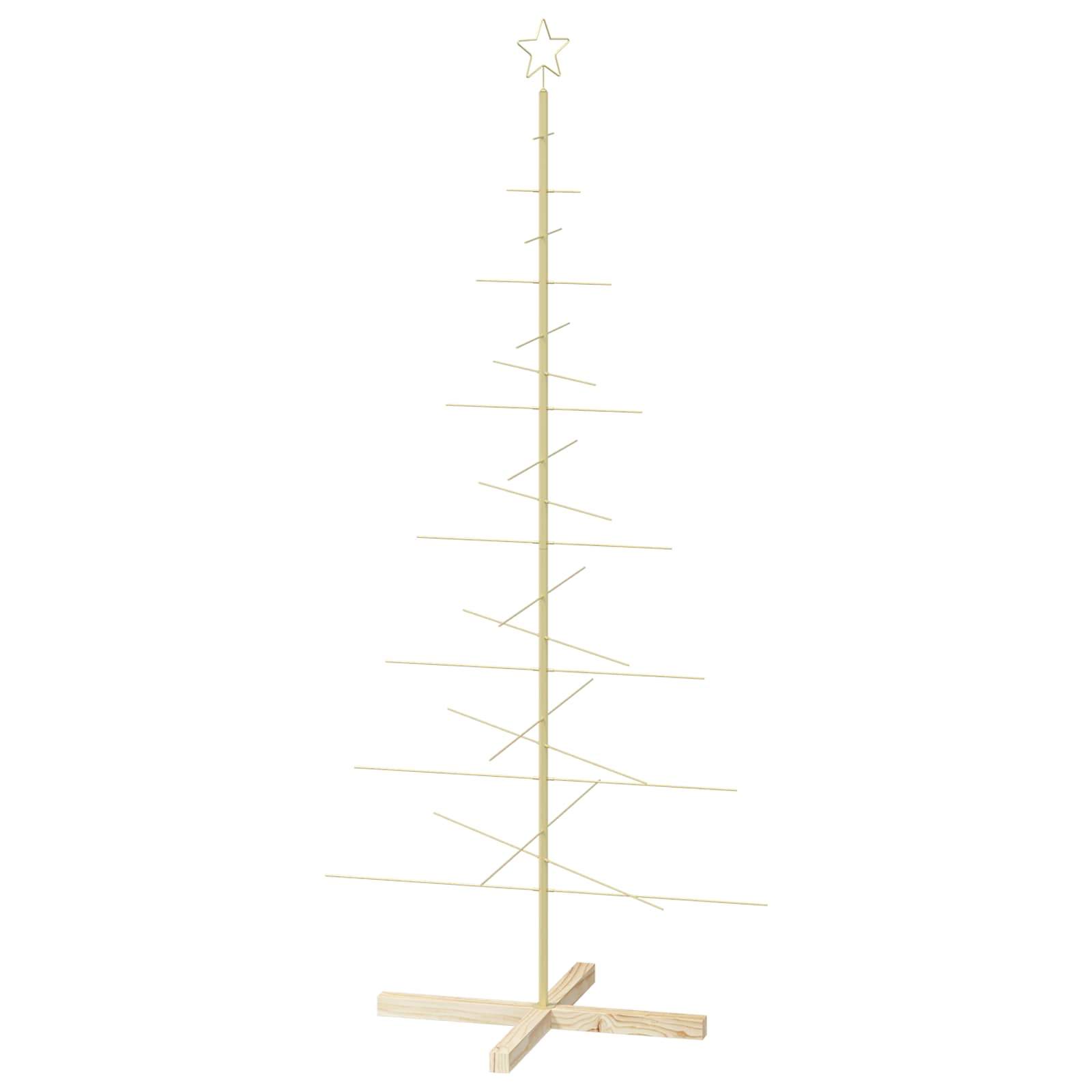 Albero di Natale in metallo con supporto KUOPIO 180 cm Acciaio
