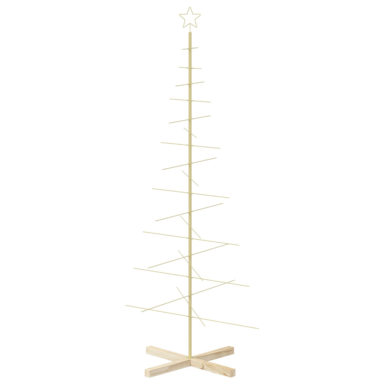 Albero di Natale in metallo con supporto KUOPIO 180 cm Acciaio