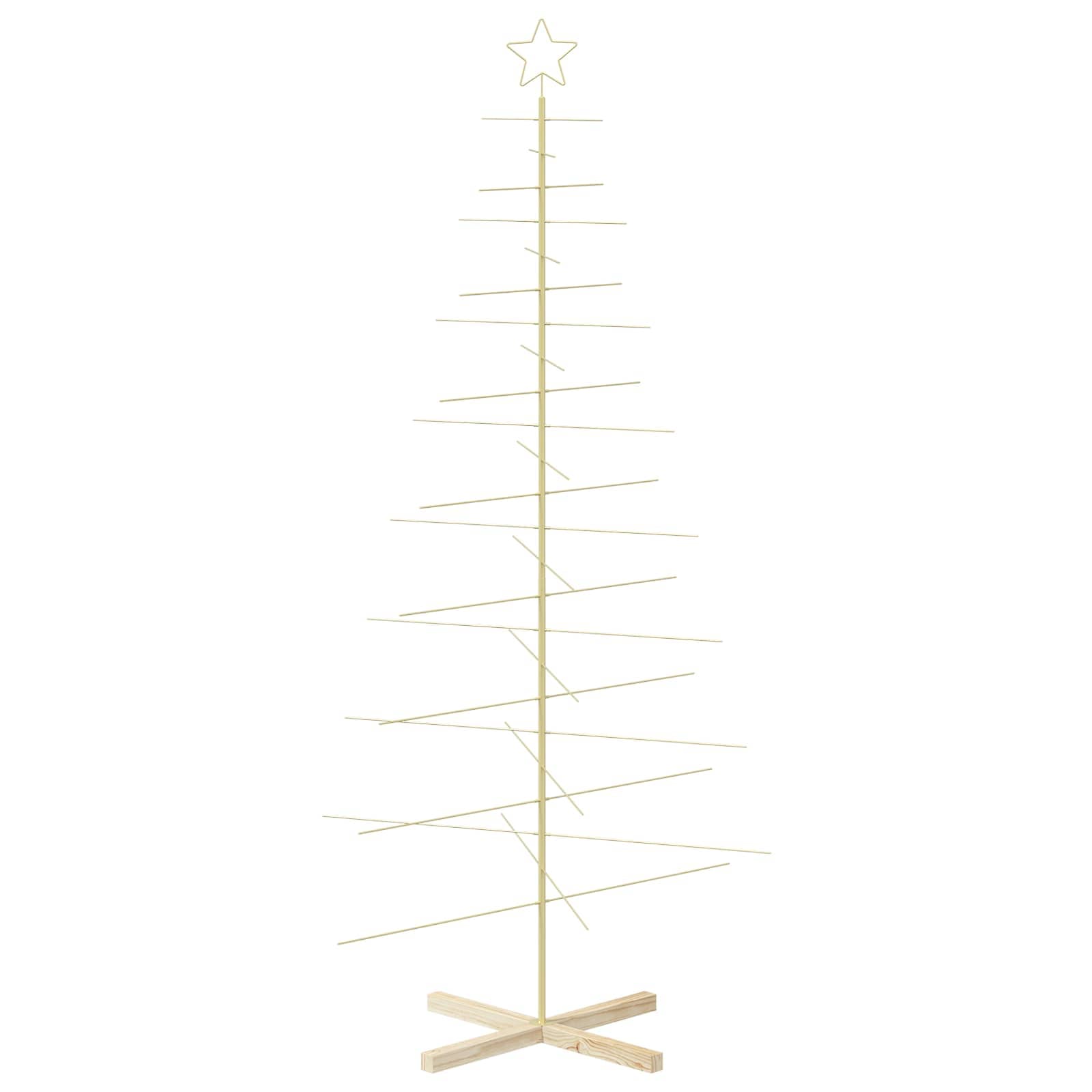 Albero di Natale in metallo con supporto KUOPIO 210 cm Acciaio