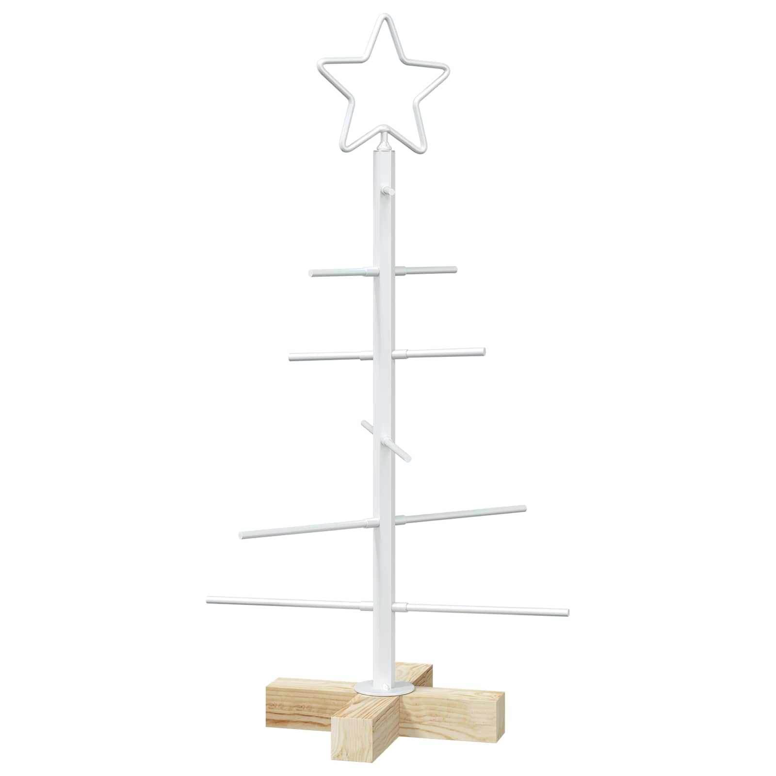 Albero di Natale in metallo con supporto KUOPIO 60 cm Acciaio