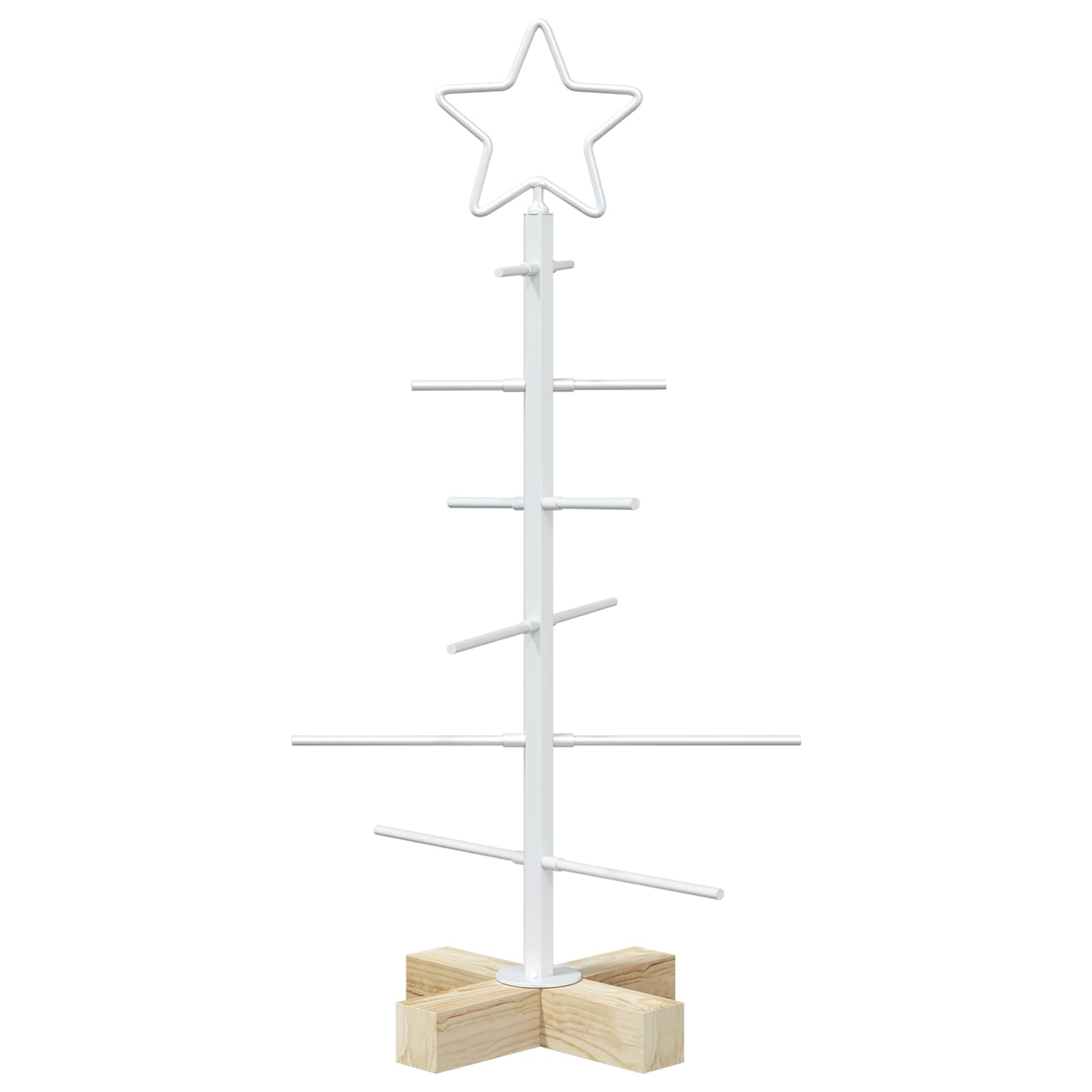 Albero di Natale in metallo con supporto KUOPIO 60 cm Acciaio