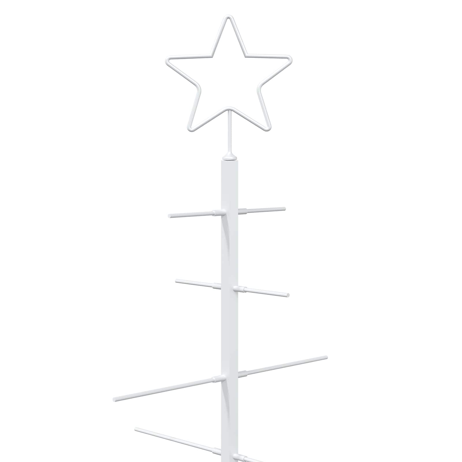 Albero di Natale in metallo con supporto KUOPIO 60 cm Acciaio