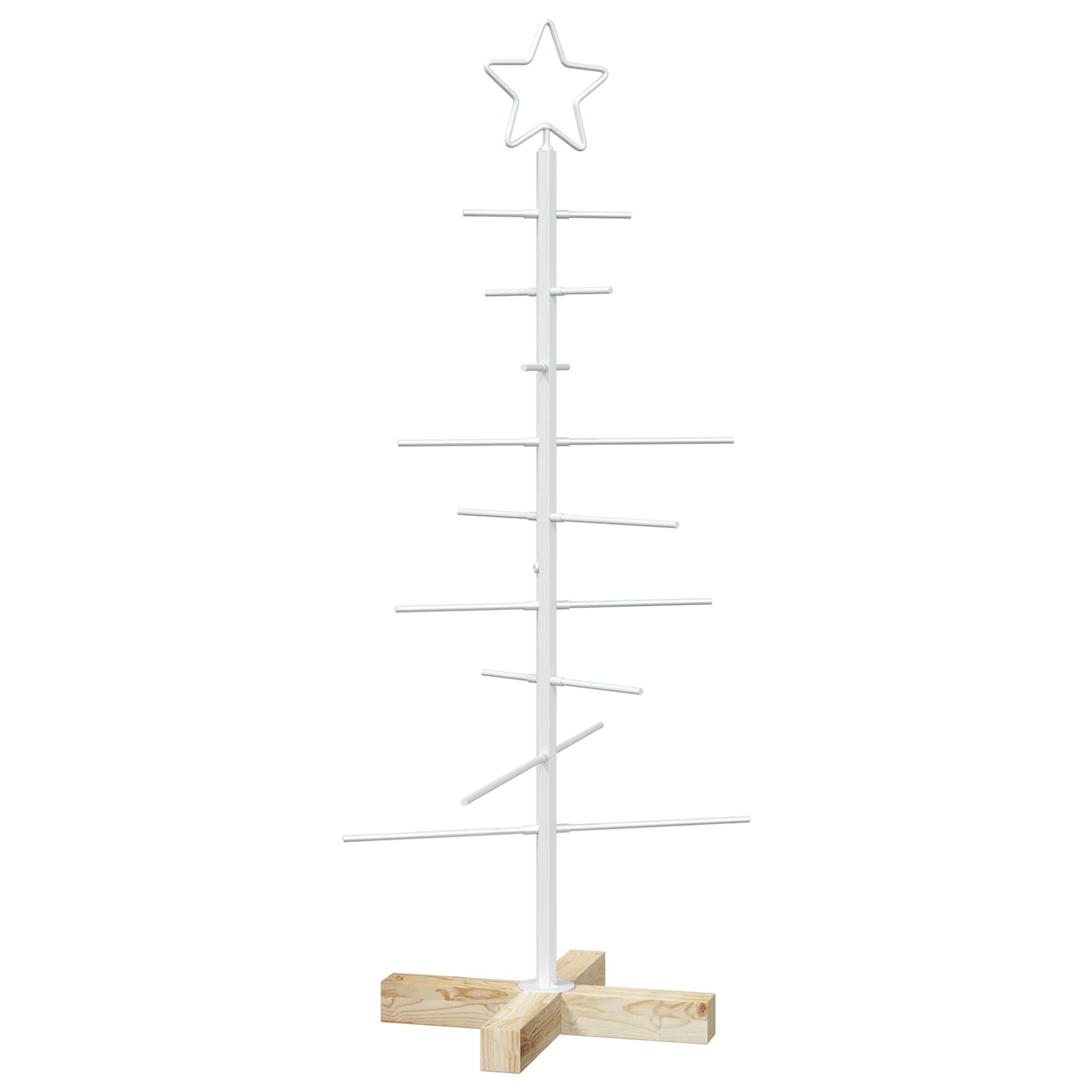 Albero di Natale in metallo con supporto KUOPIO 90 cm Acciaio