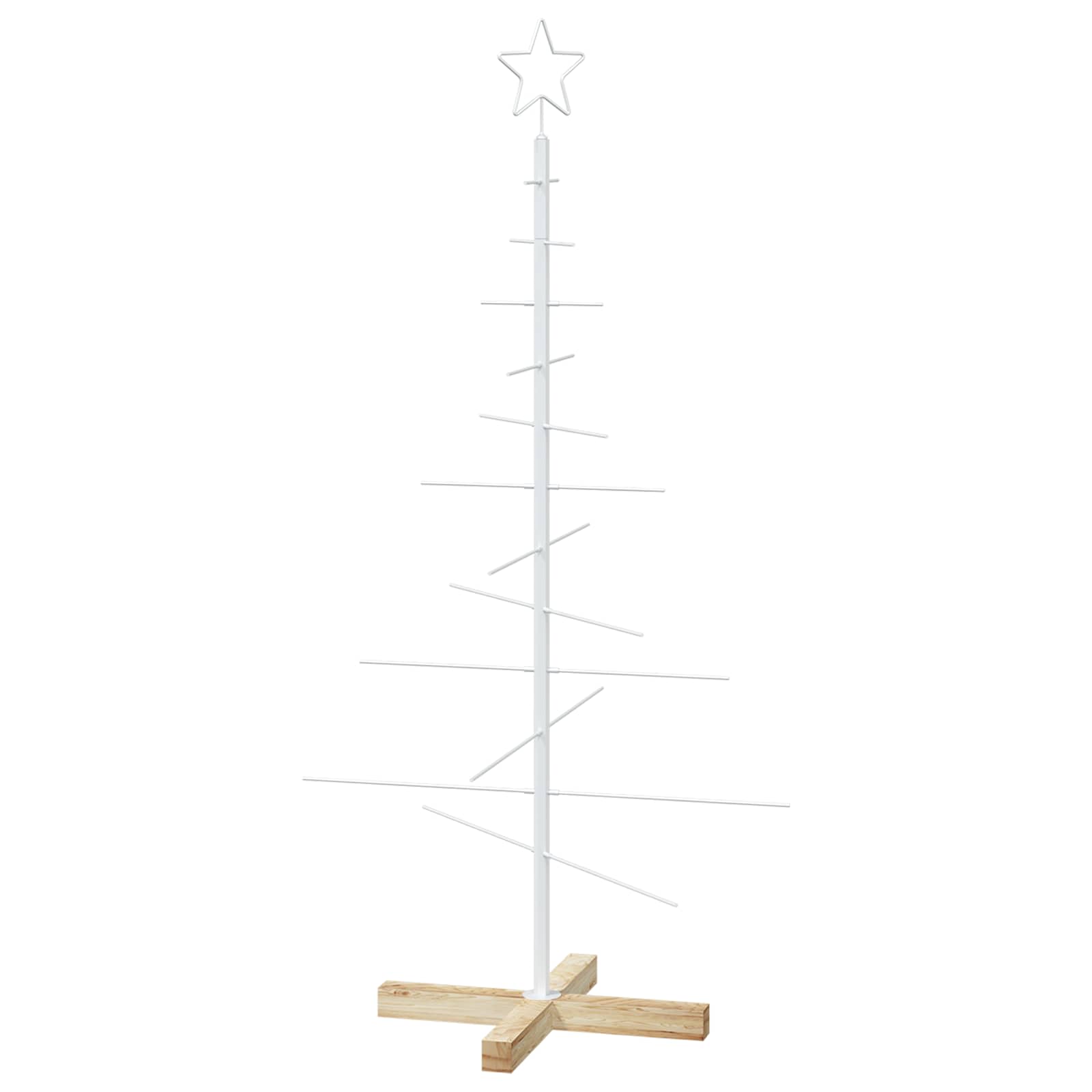 Albero di Natale in metallo con supporto KUOPIO 120 cm Acciaio
