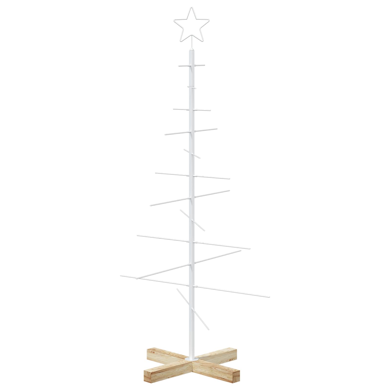 Albero di Natale in metallo con supporto KUOPIO 120 cm Acciaio