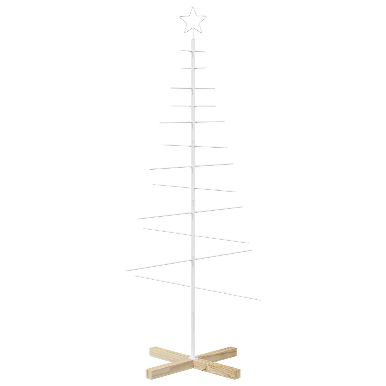Albero di Natale in metallo con supporto KUOPIO 150 cm Acciaio