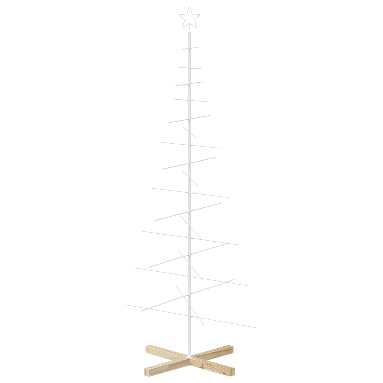 Albero di Natale in metallo con supporto KUOPIO 180 cm Acciaio