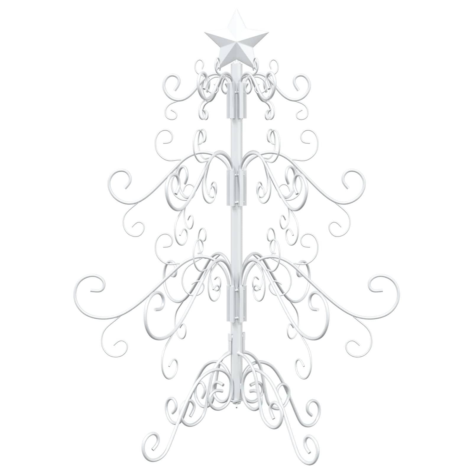 Albero di Natale in metallo KUOPIO 60 cm acciaio White