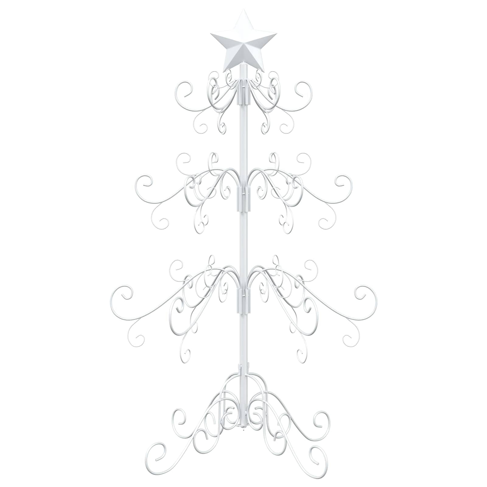 Albero di Natale in metallo KUOPIO 90 cm acciaio White