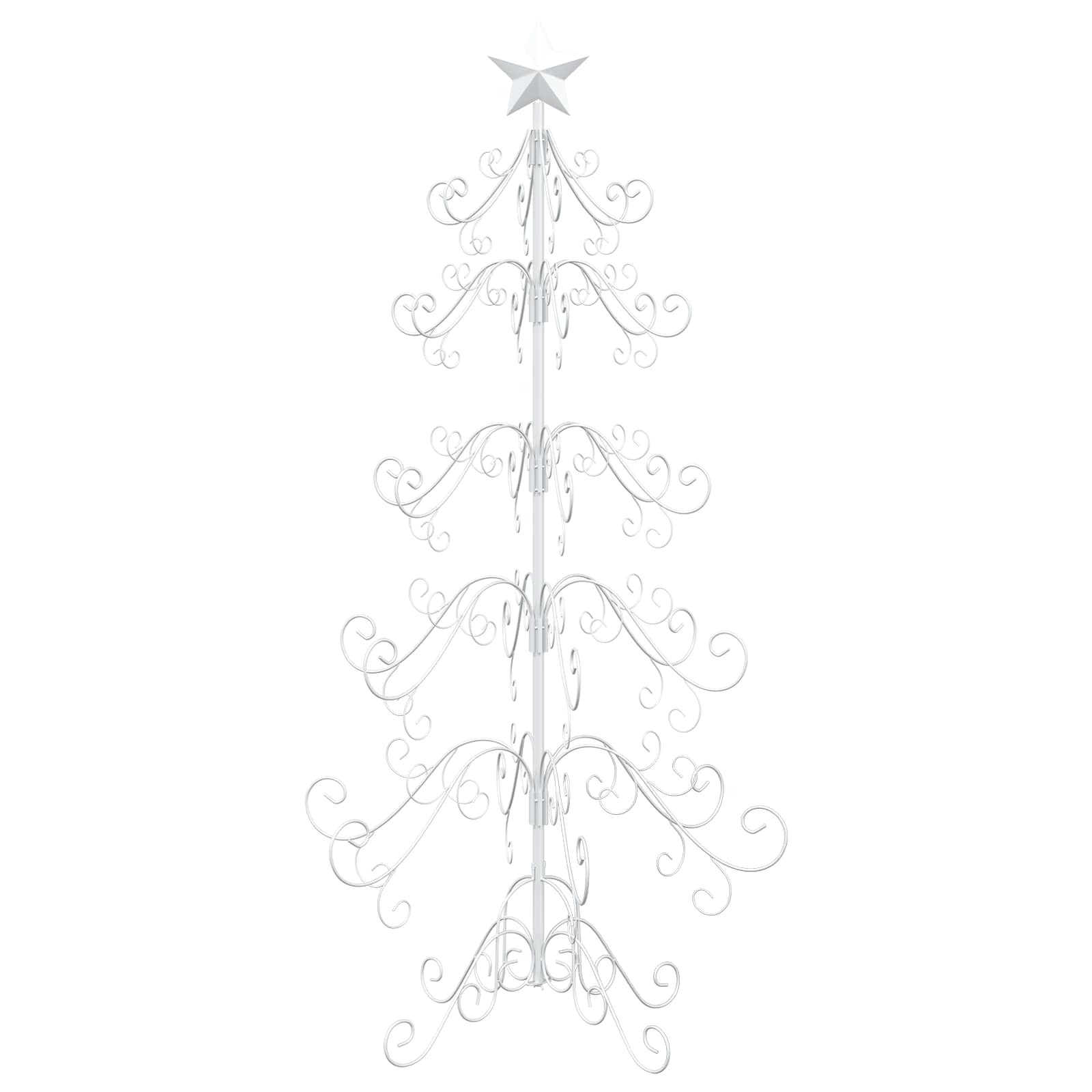 Albero di Natale in metallo KUOPIO 150 cm acciaio White