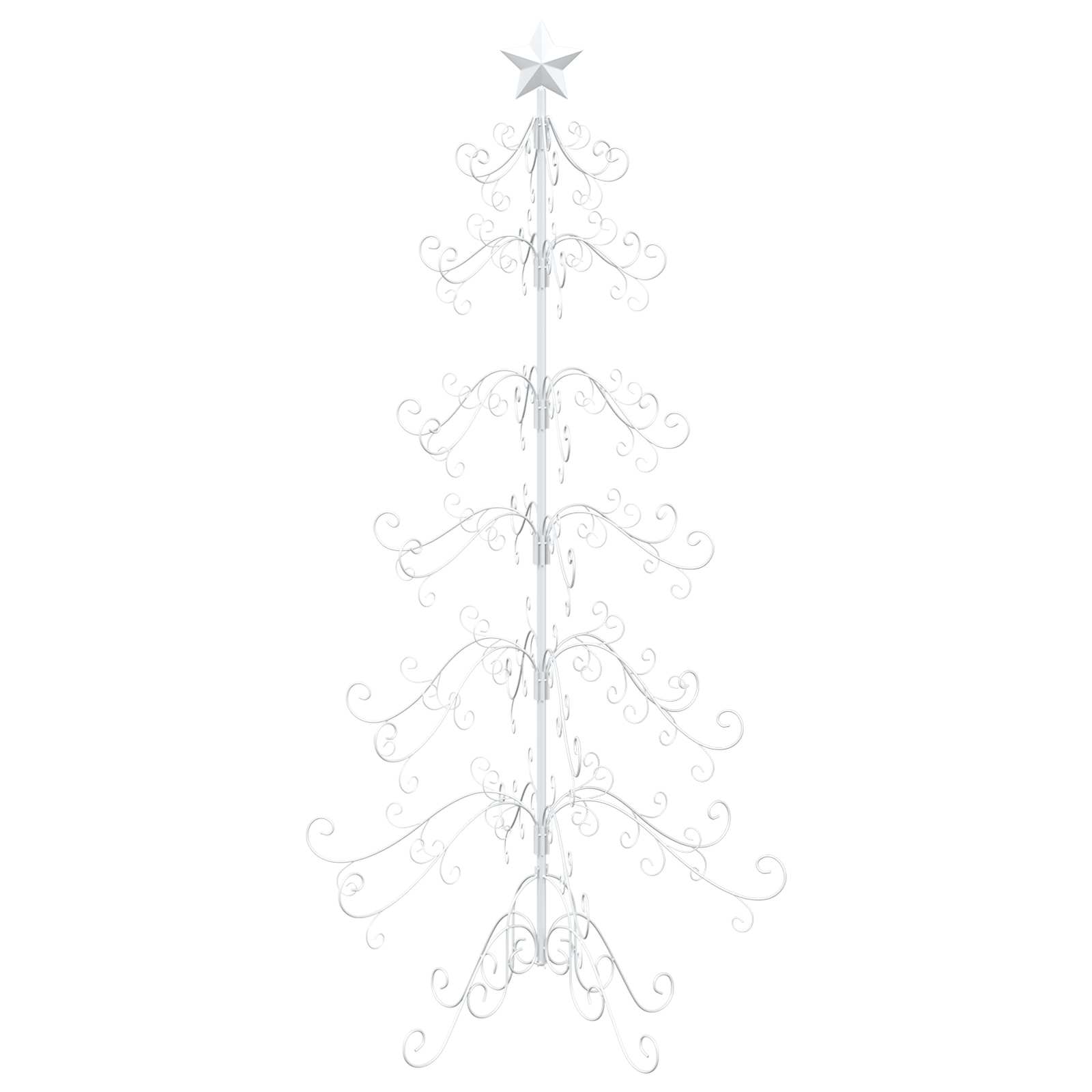 Albero di Natale in metallo KUOPIO 180 cm acciaio White