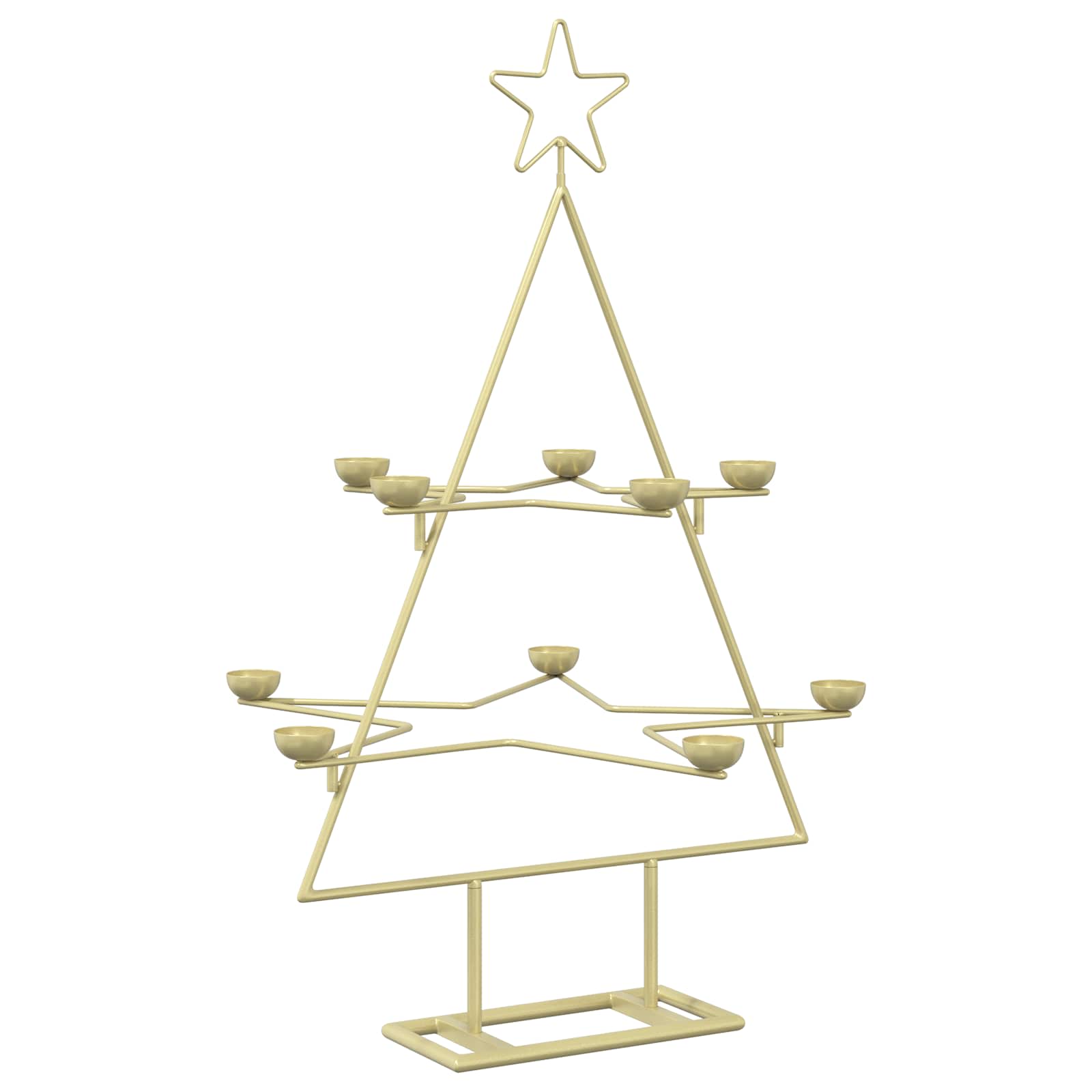 Albero di Natale in Metallo con Supporto KUOPIO 75 cm Acciaio